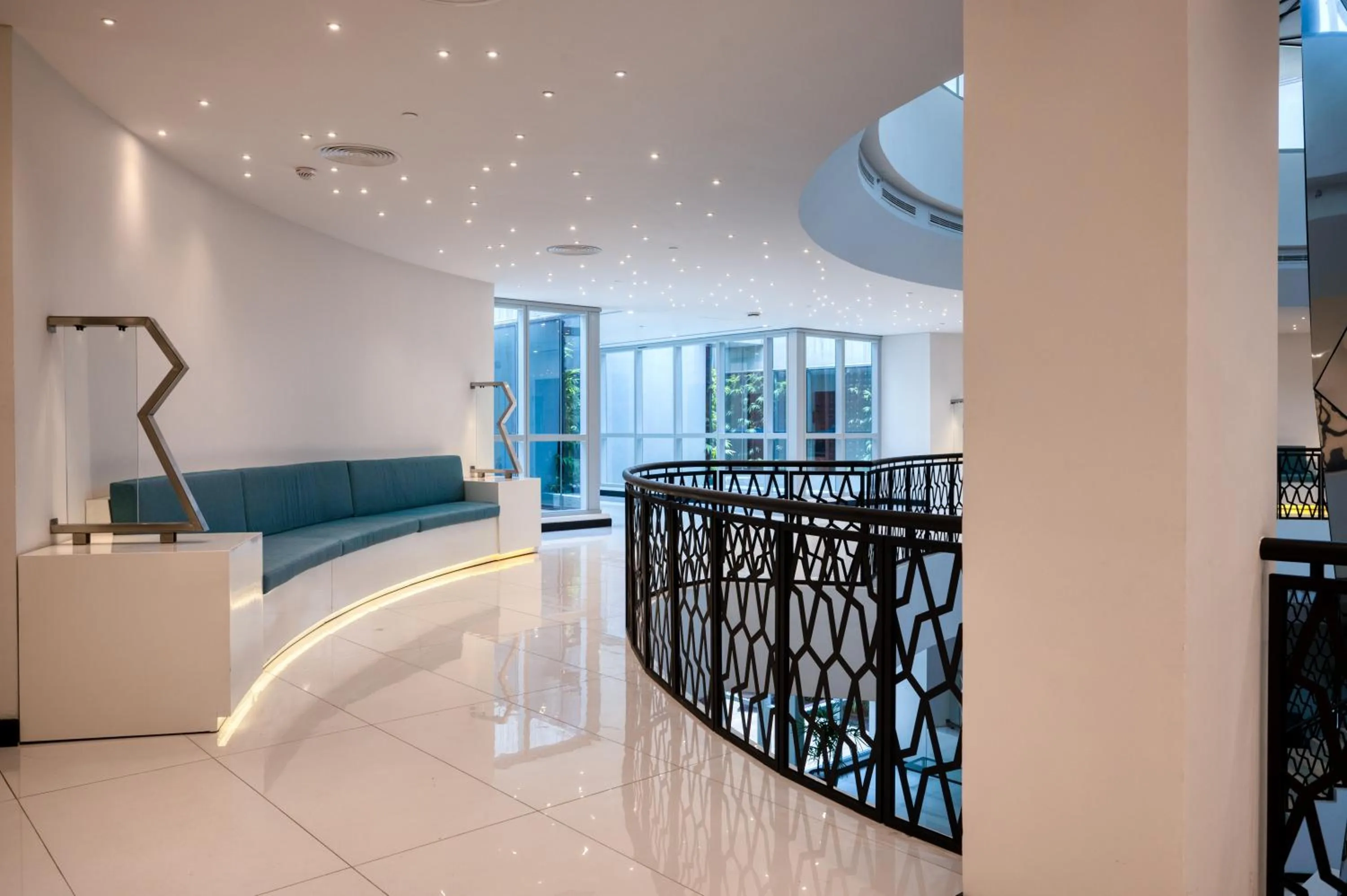 Lobby or reception, Bed in Orion City Hotel