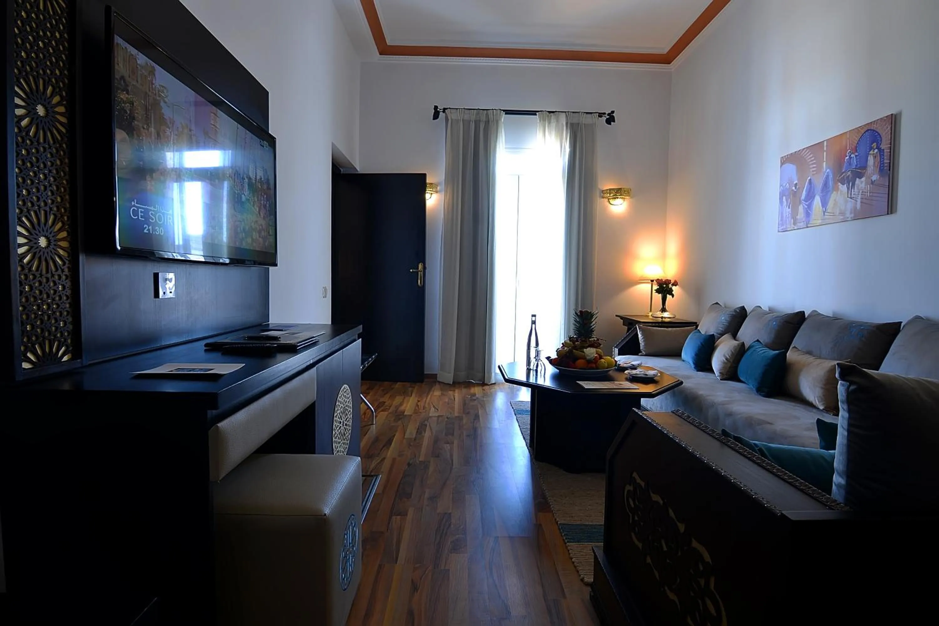 Seating area in El Minzah Hotel