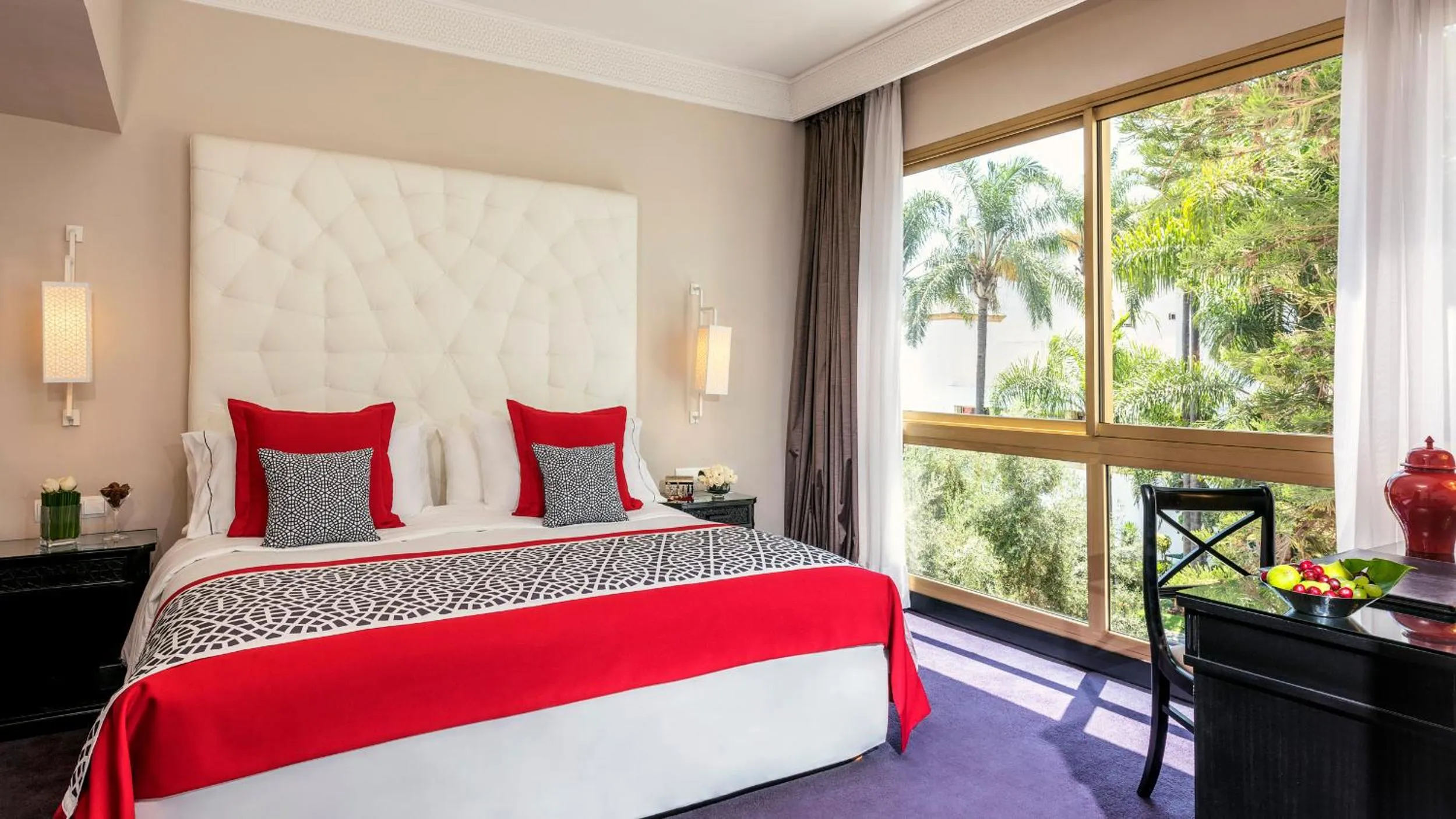 Bed in La Tour Hassan Palace