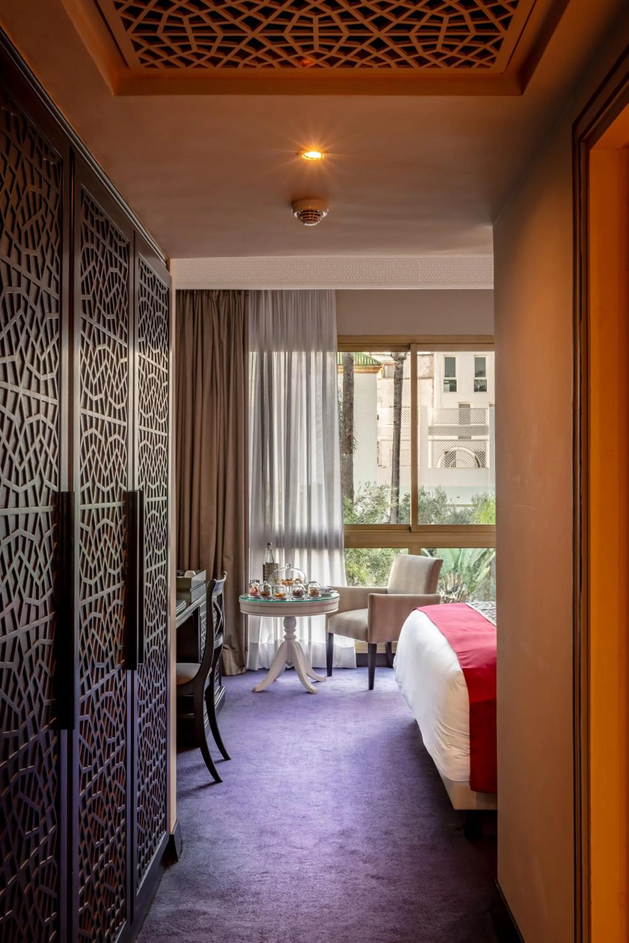 Bed in La Tour Hassan Palace