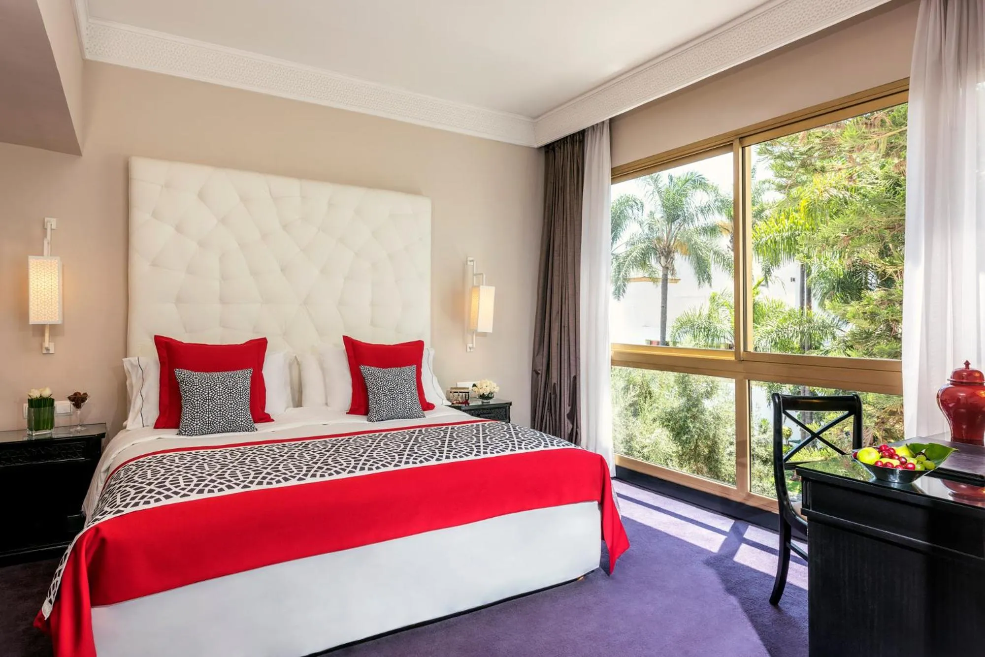 Bed in La Tour Hassan Palace