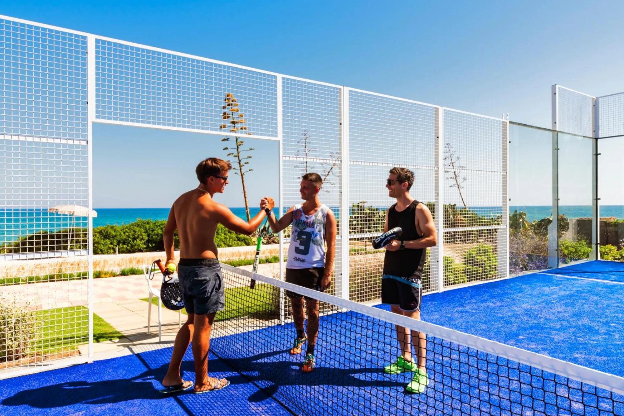 Tennis court in AMASEA Resort