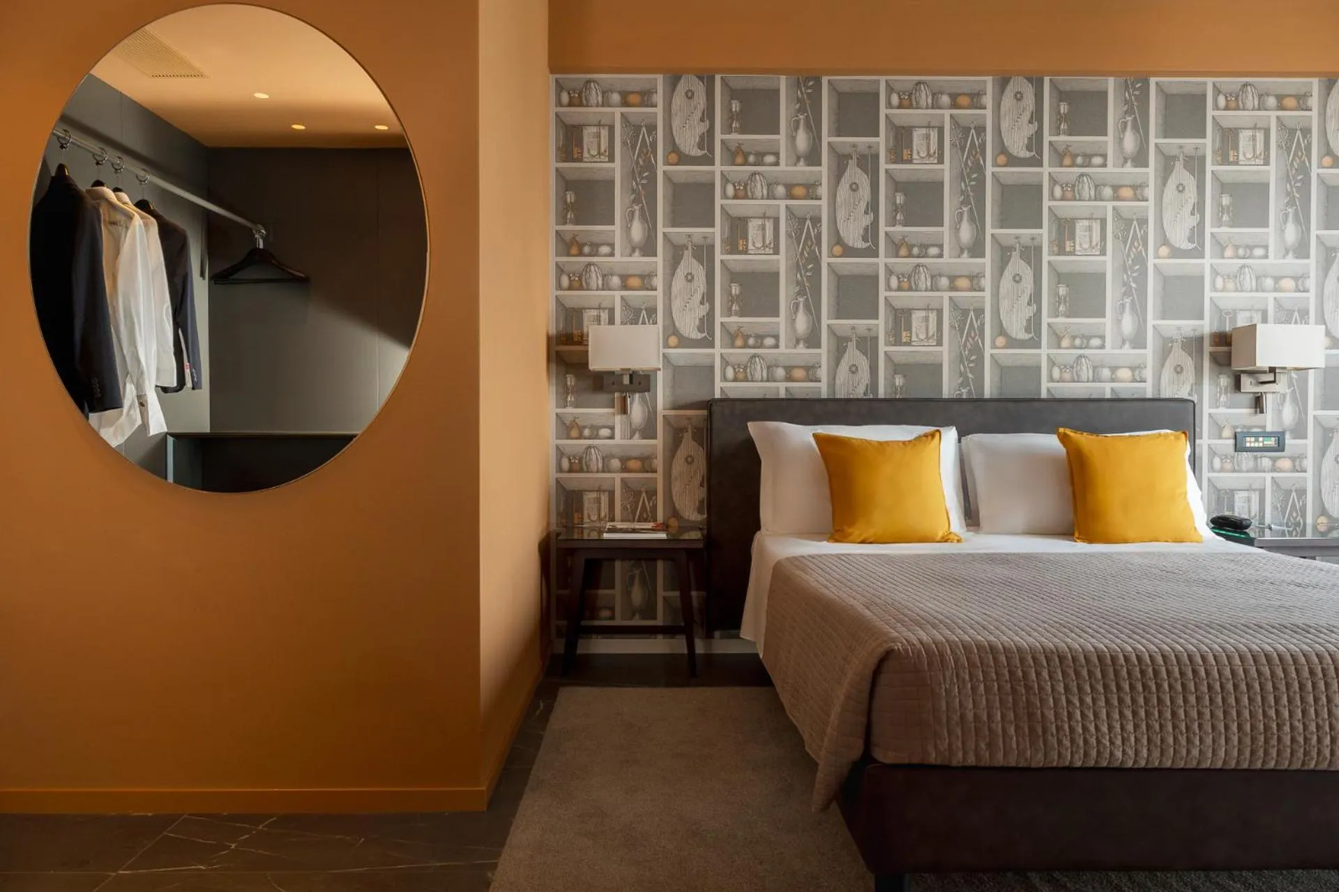 Bed in Grand Hotel San Marino