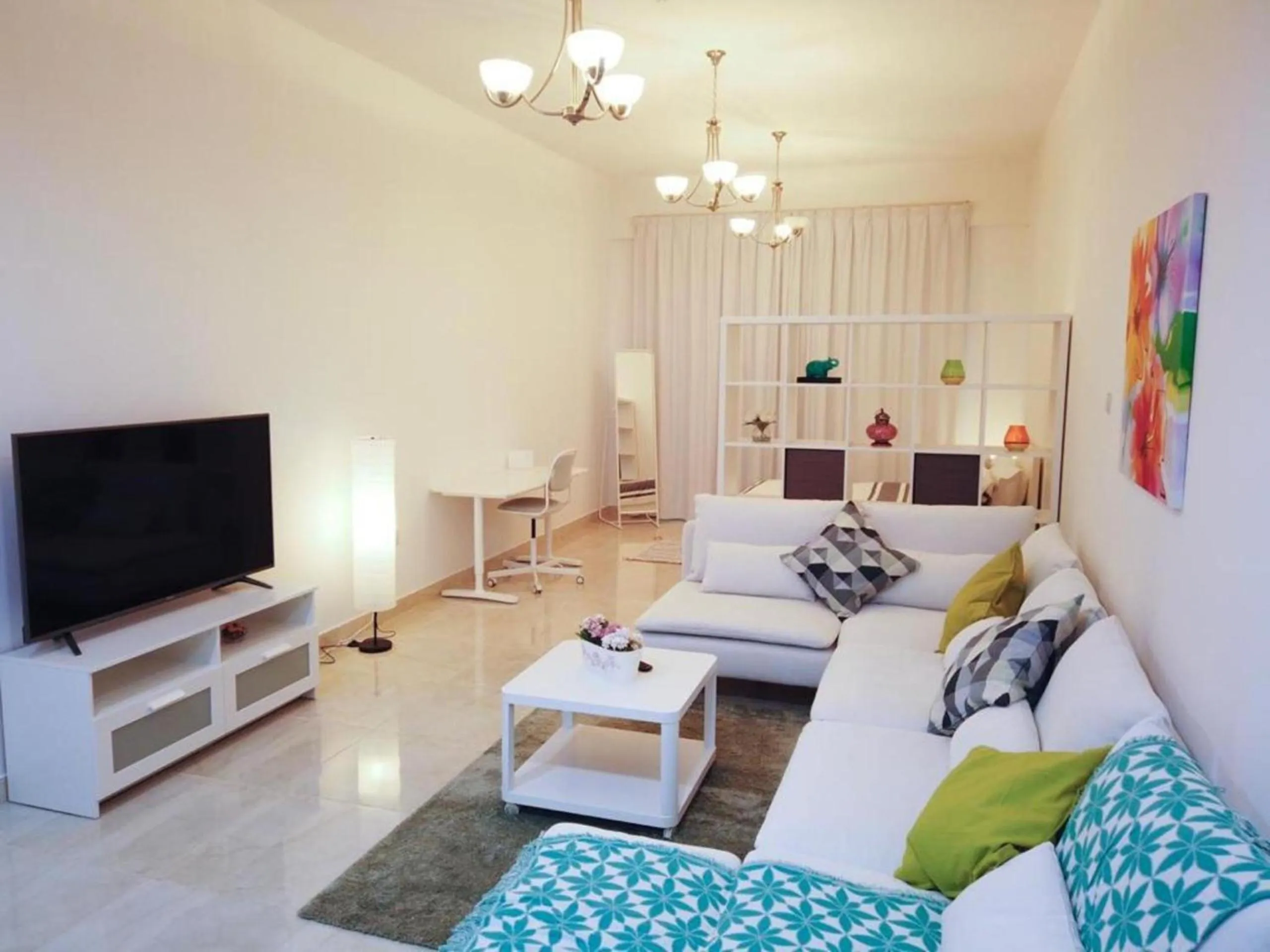 Living room, Seating Area in Home AG TOWER - 1011A & 1111A, Business Bay