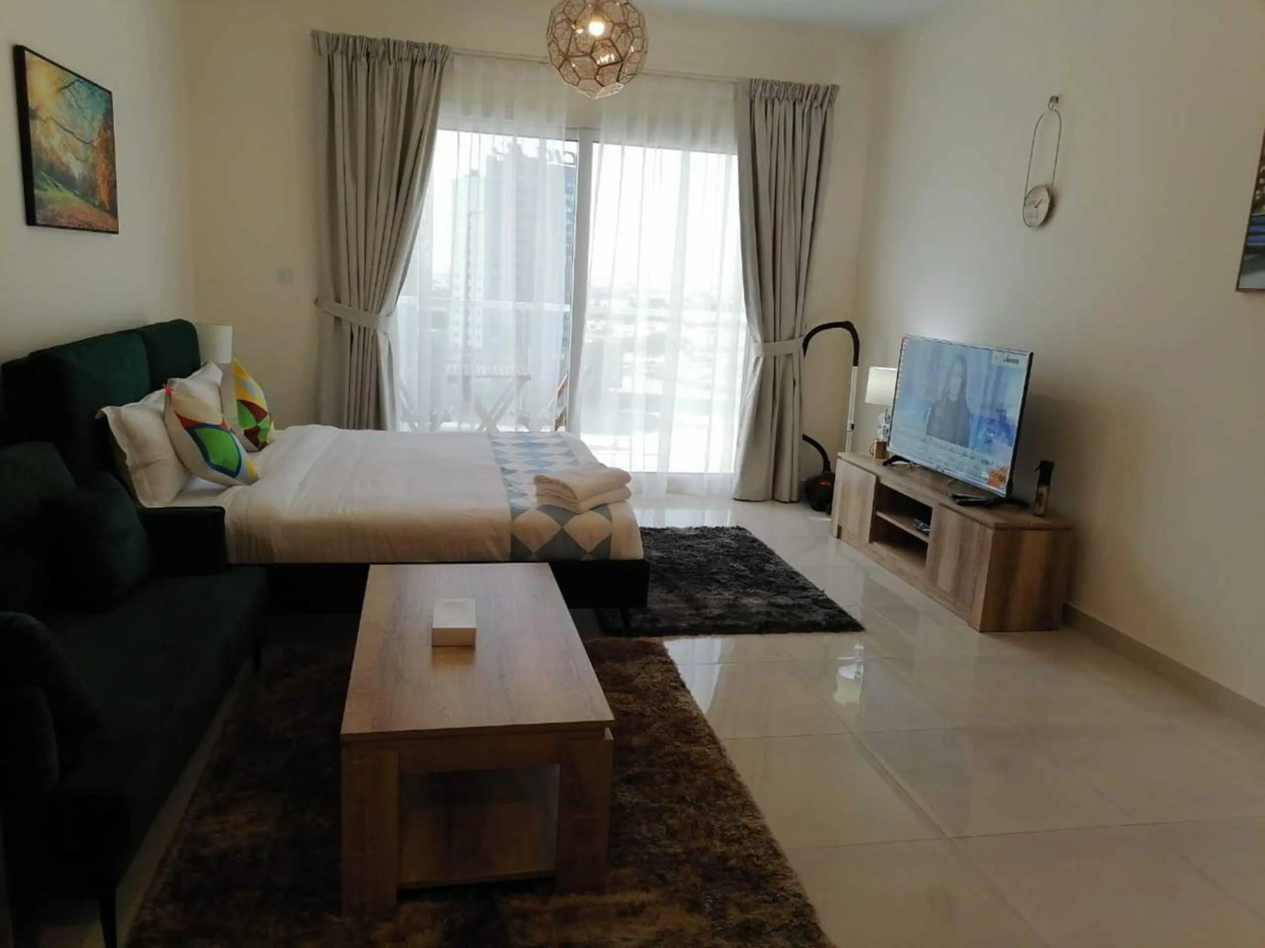 Bedroom, TV/Entertainment Center in Home AG TOWER - 1011A & 1111A, Business Bay