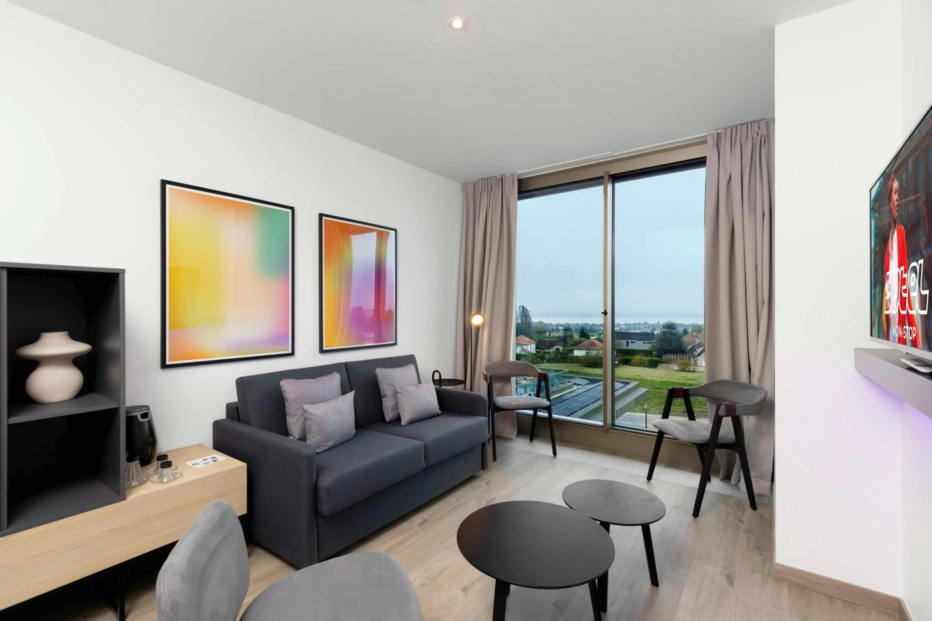 Bedroom in YOTEL Geneva Lake