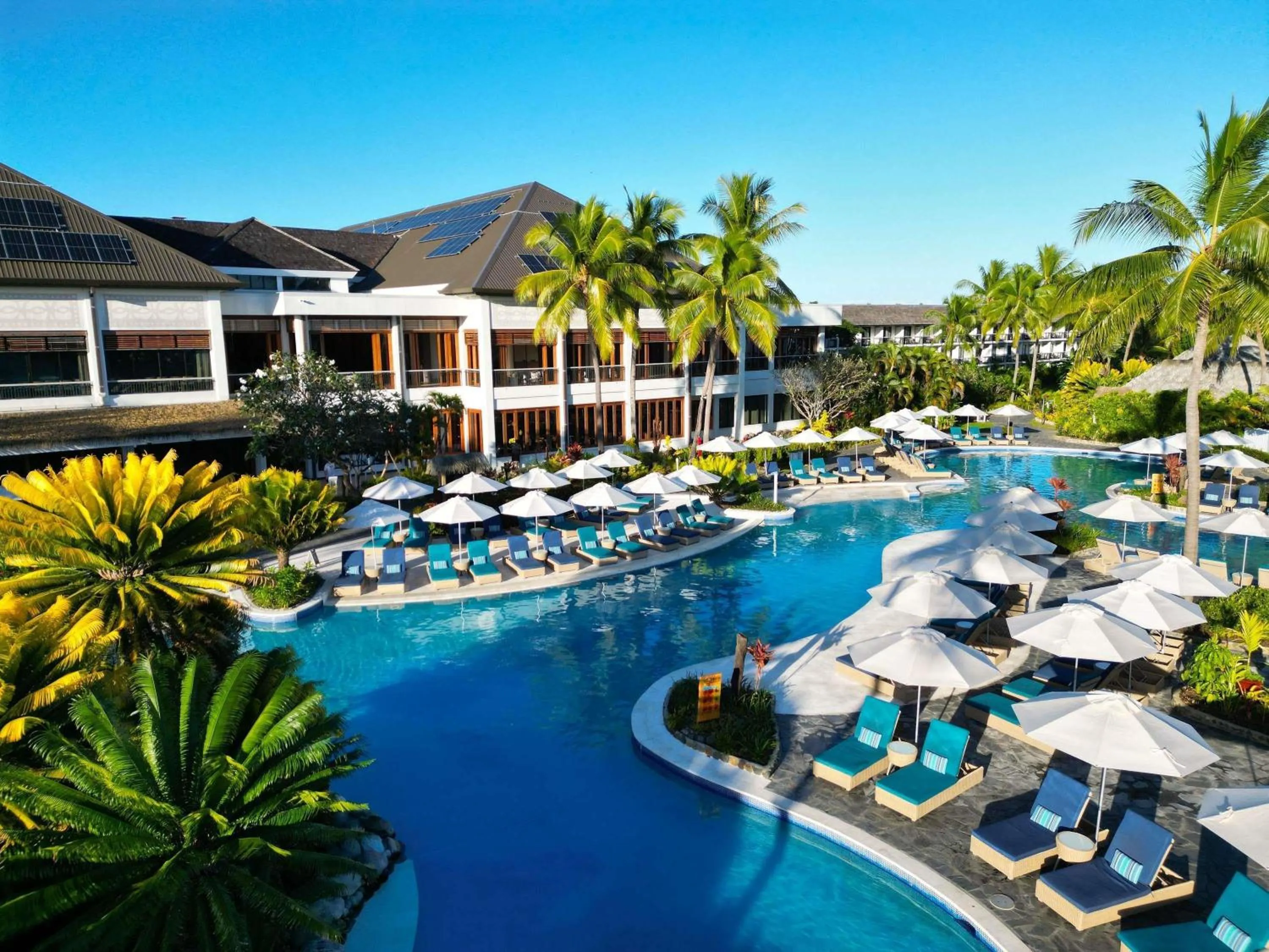 Pool view in Sofitel Fiji Resort & Spa