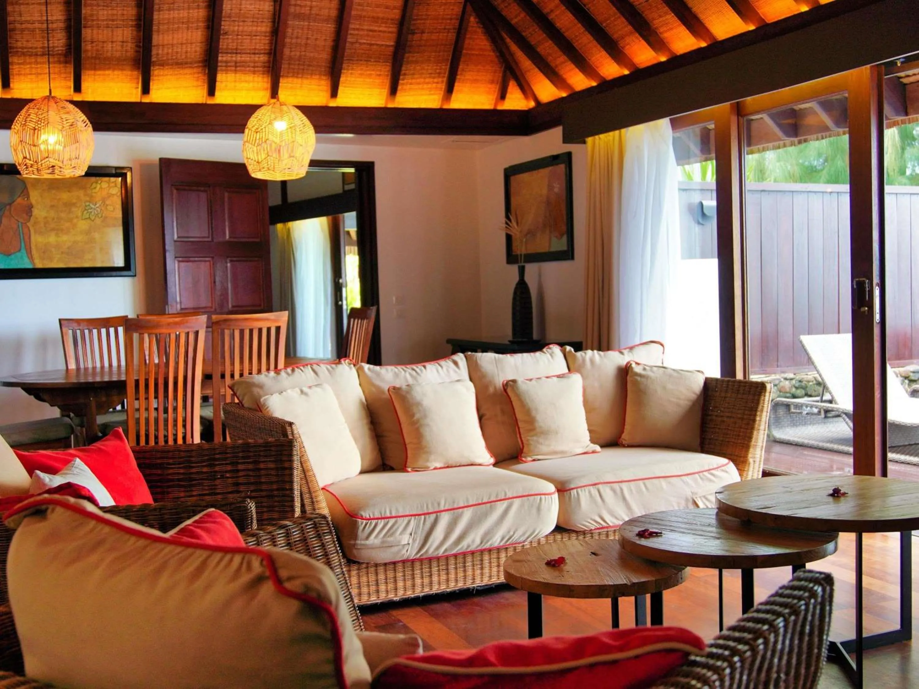 Bedroom in Sofitel Kia Ora Moorea Beach Resort
