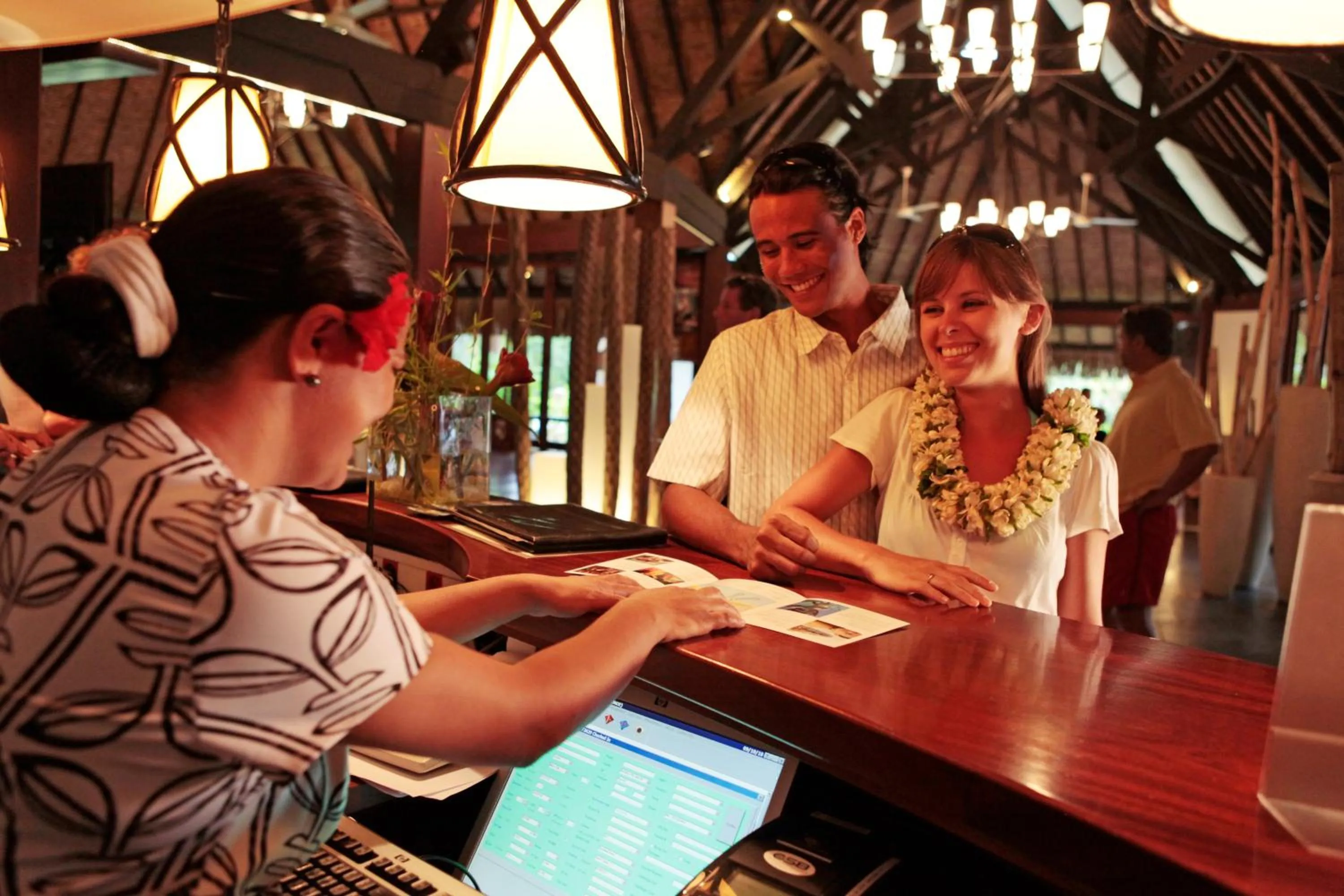 Lobby or reception in Sofitel Kia Ora Moorea Beach Resort