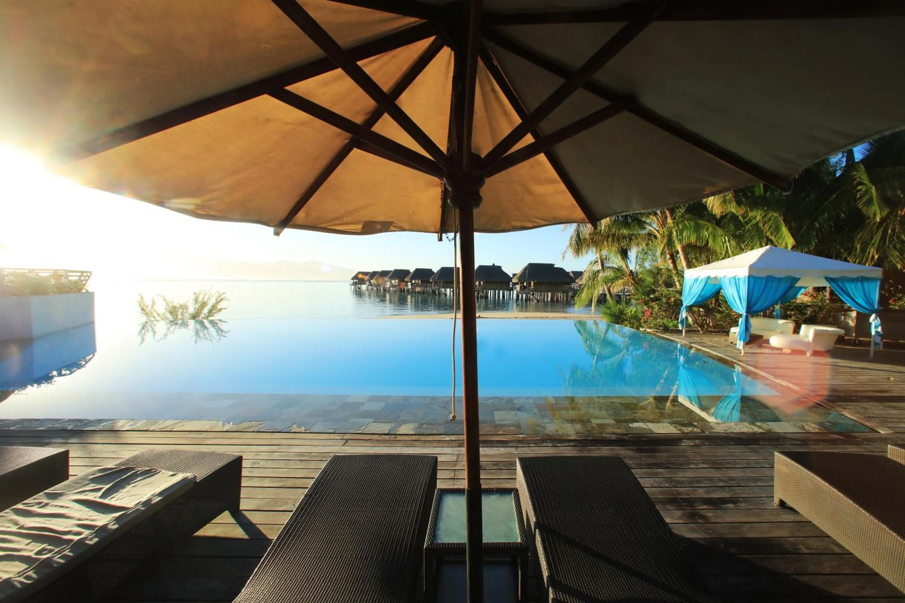 Swimming pool in Sofitel Kia Ora Moorea Beach Resort
