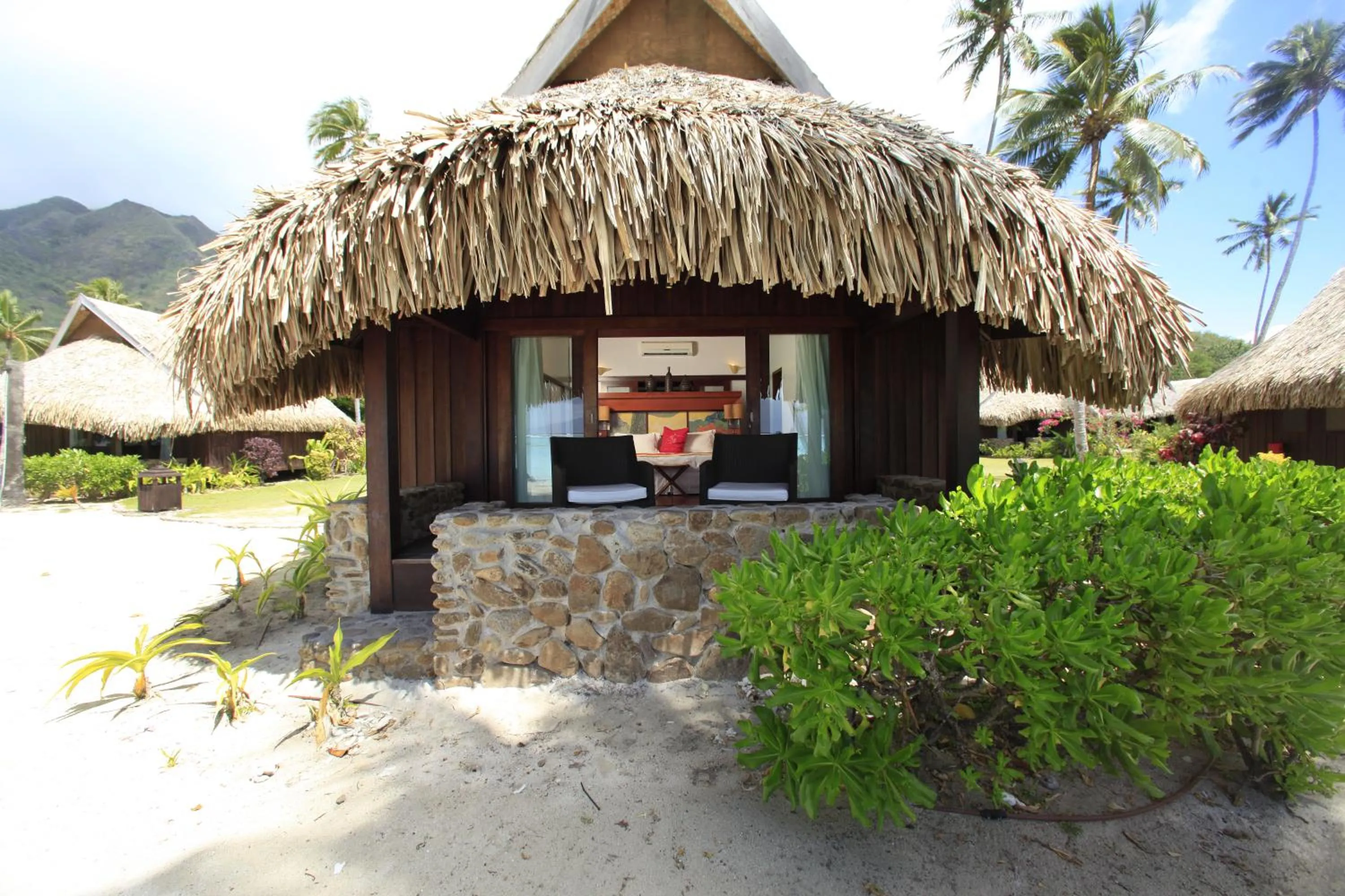 Balcony/Terrace in Sofitel Kia Ora Moorea Beach Resort