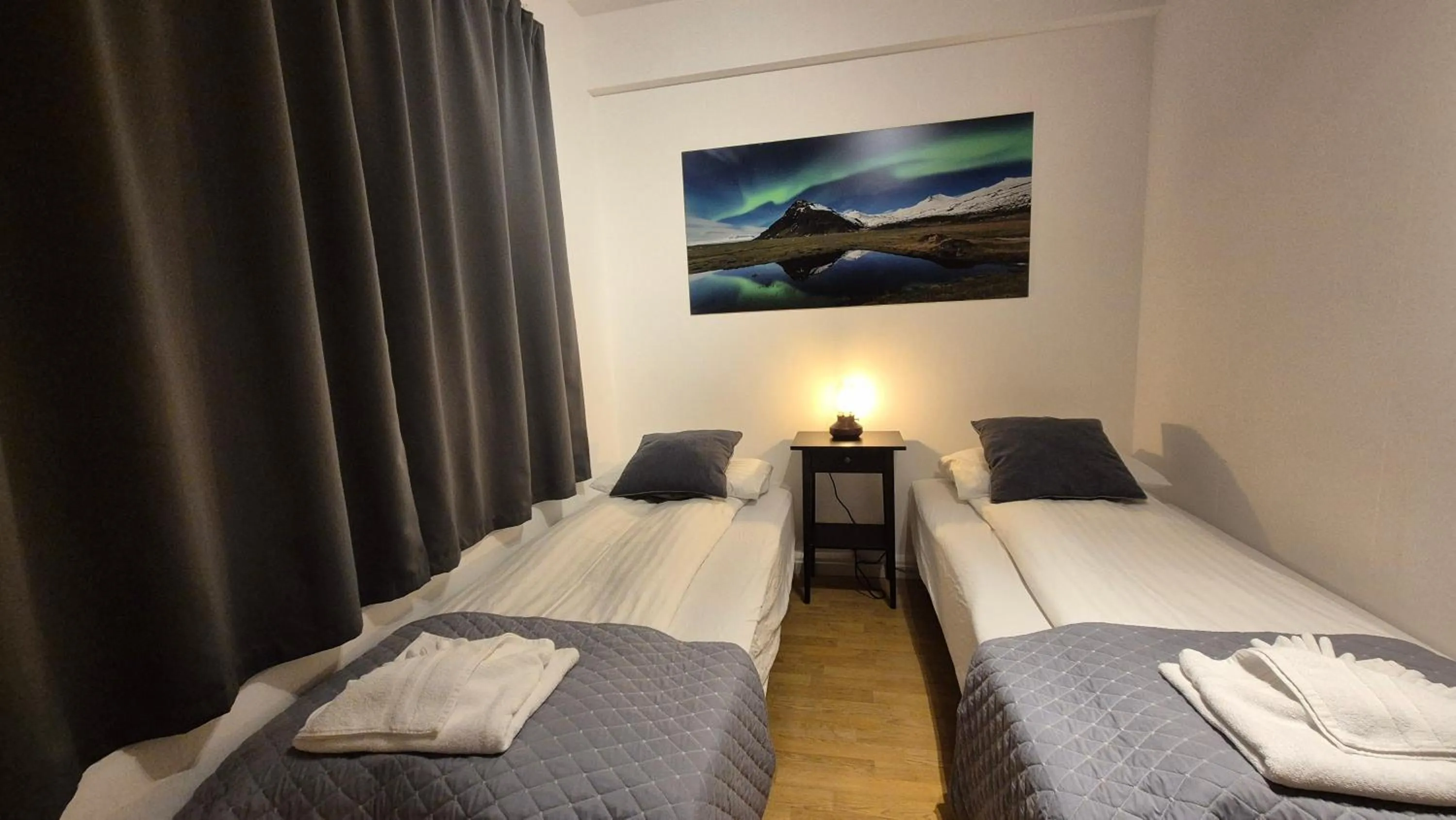Photo of the whole room, Bed in Kirkjufell Hotel by Snæfellsnes Peninsula West Iceland - Grundarfjordur