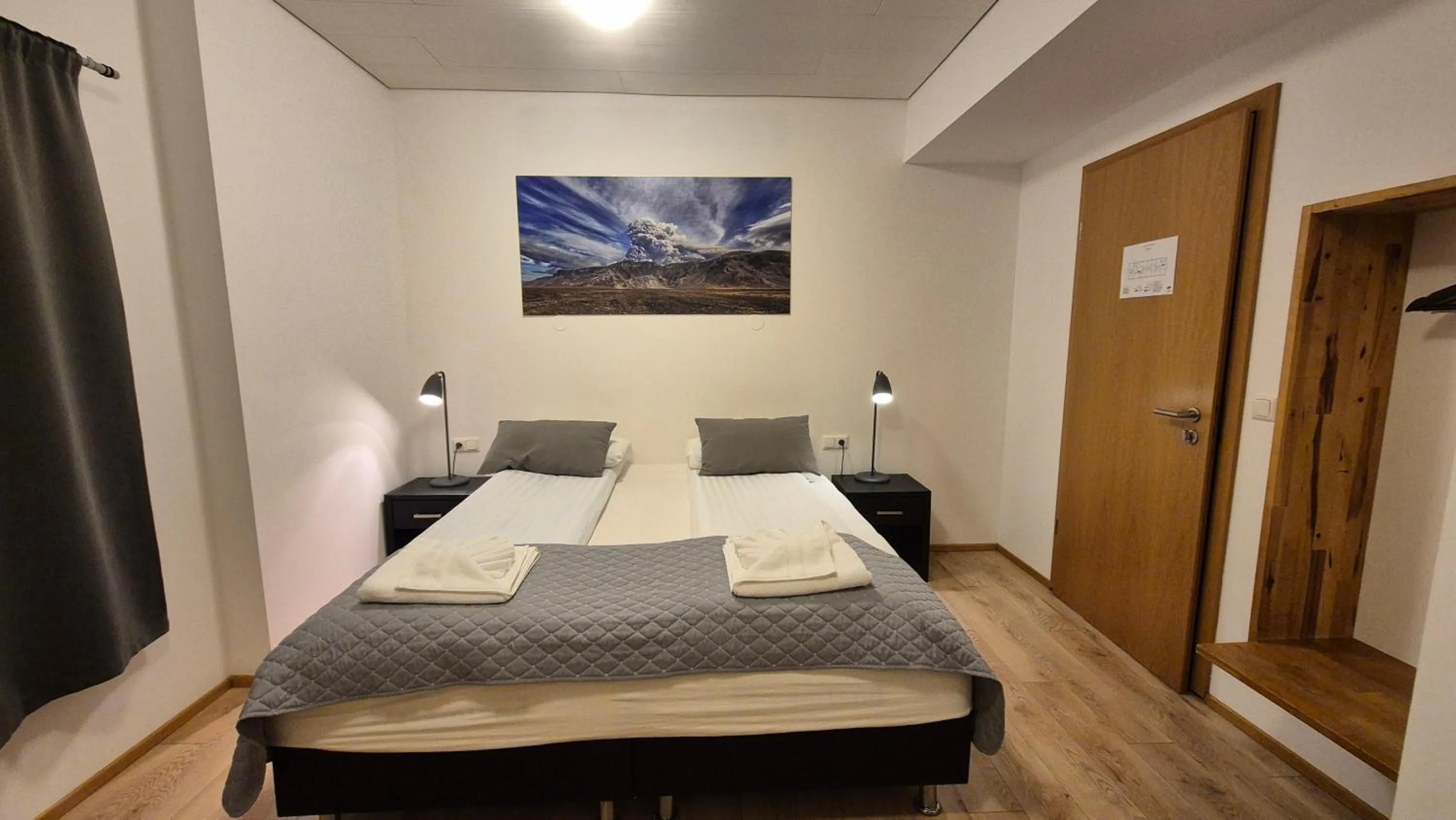 Bed in Kirkjufell Hotel by Snæfellsnes Peninsula West Iceland - Grundarfjordur