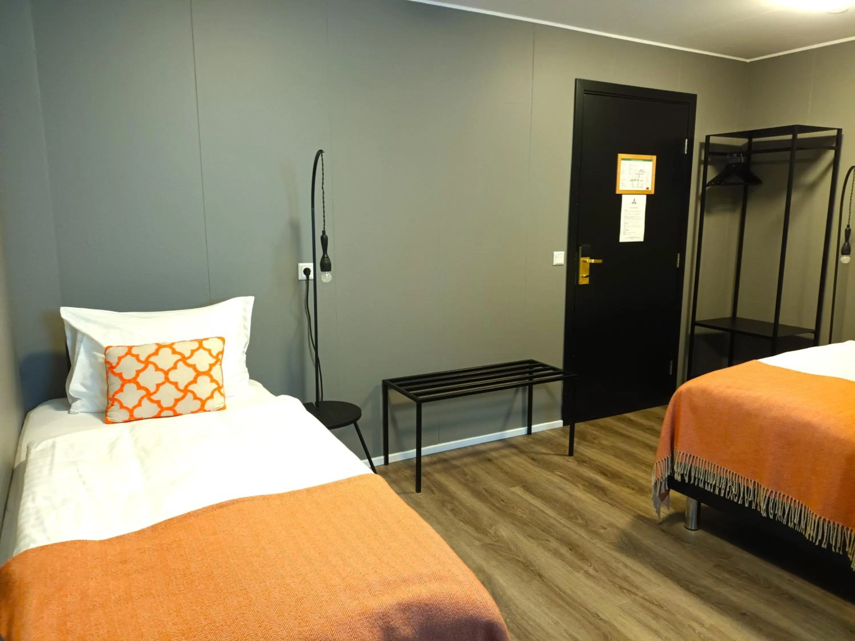 Bed in Hotel Leifur Eiriksson