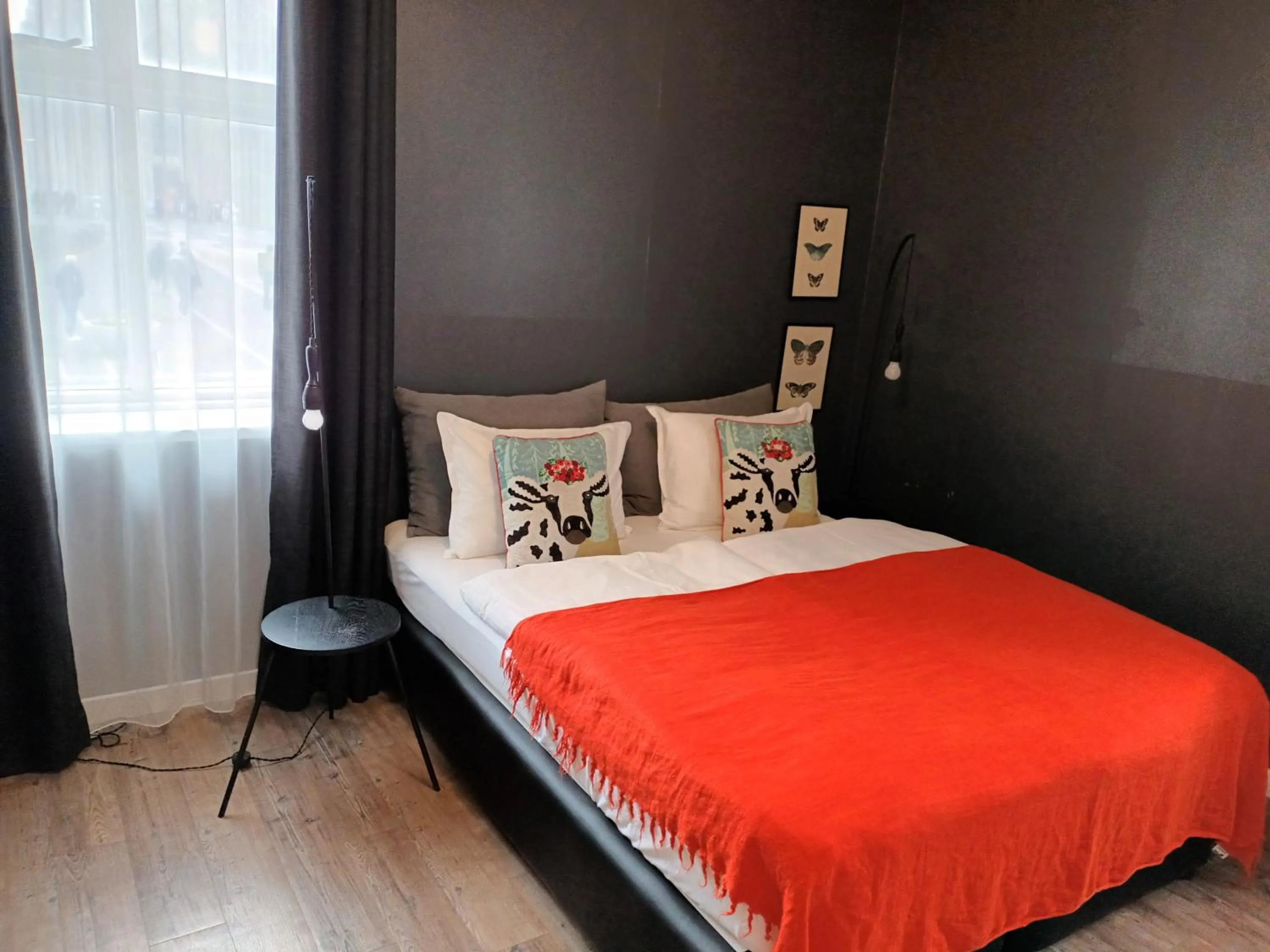 Bed in Hotel Leifur Eiriksson