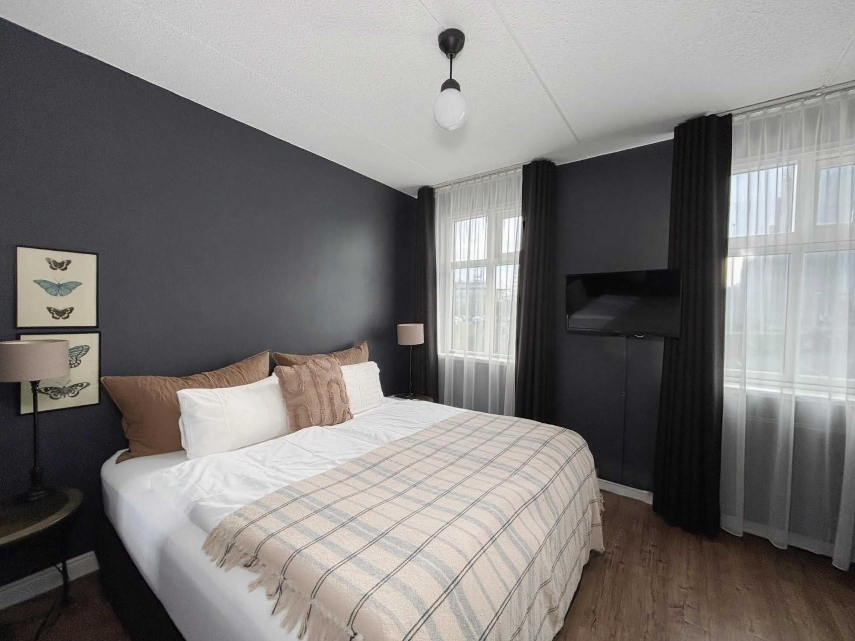 Bed in Hotel Leifur Eiriksson