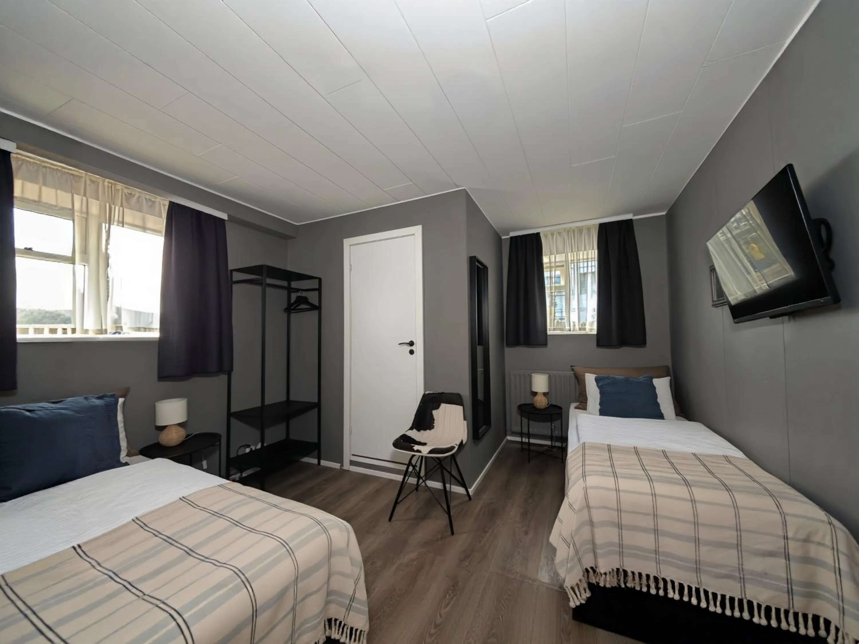 Bed in Hotel Leifur Eiriksson