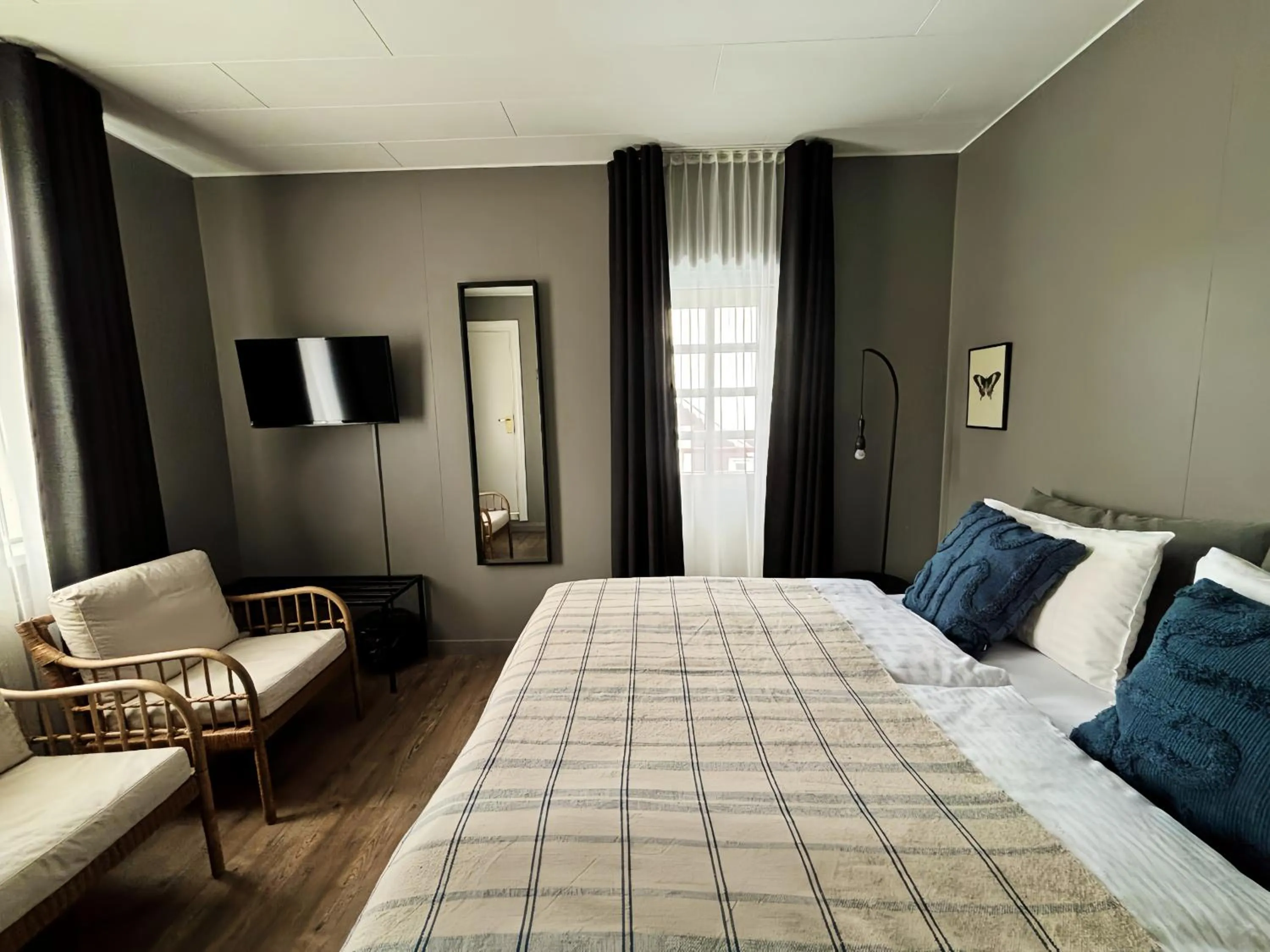 Bed in Hotel Leifur Eiriksson