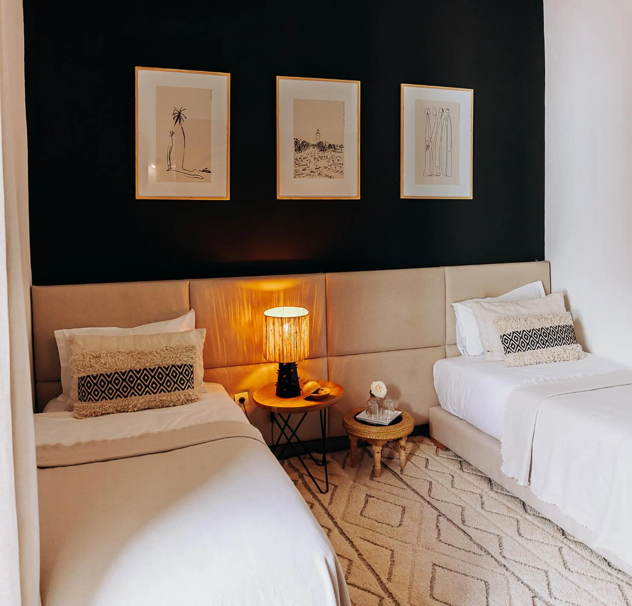 View (from property/room), Bed in Riad Villa Wengé & Spa