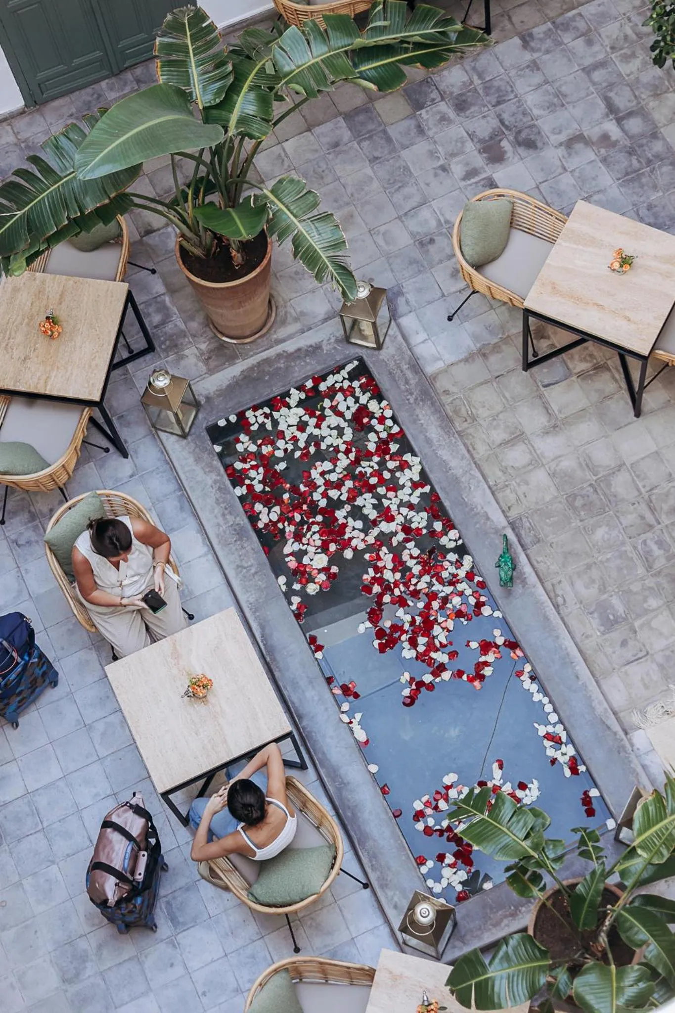 Patio in Riad Villa Wengé & Spa
