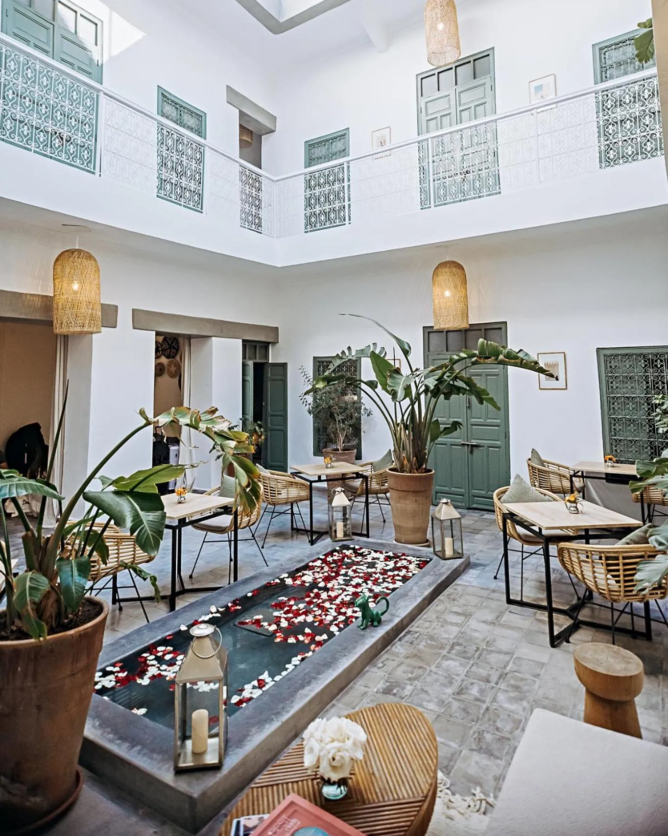 Patio in Riad Villa Wengé & Spa