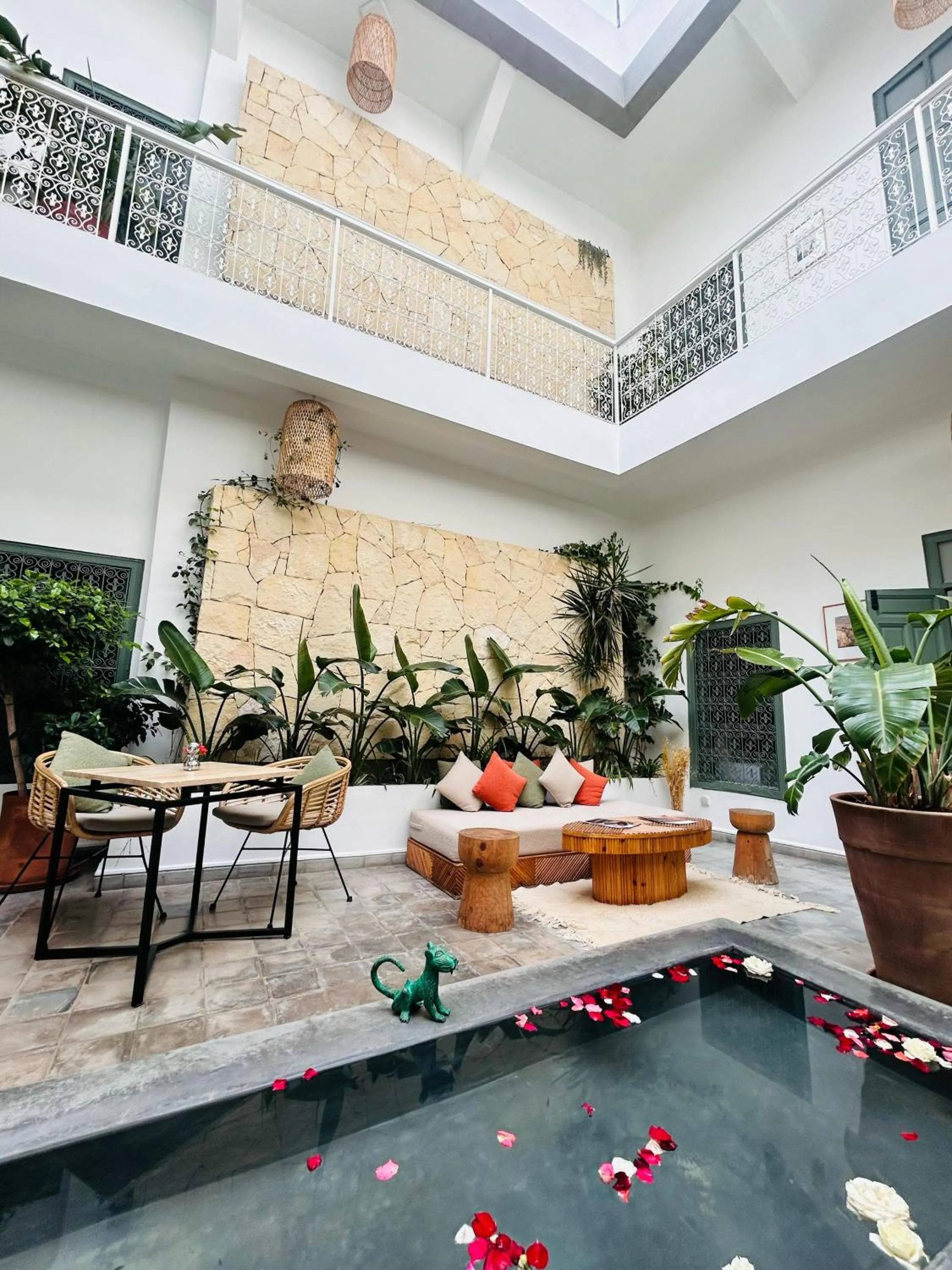 Patio in Riad Villa Wengé & Spa