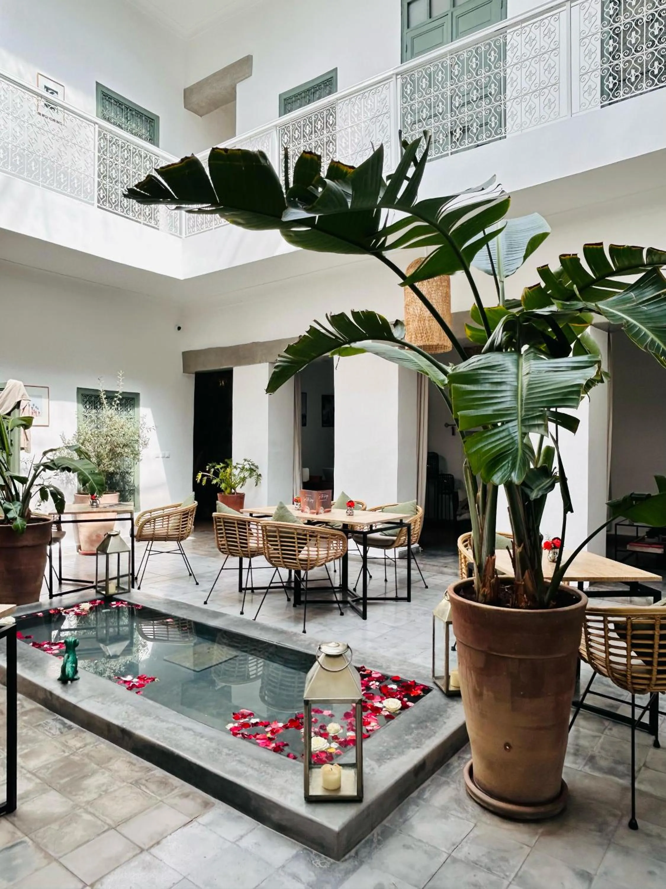 Patio in Riad Villa Wengé & Spa