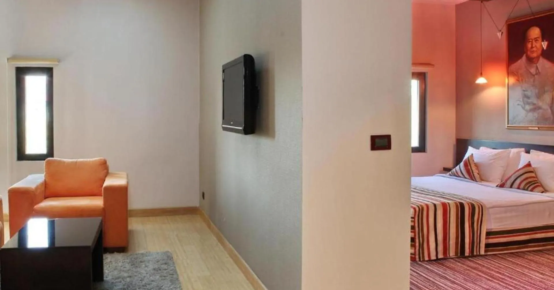 Seating area, Bed in Design Hotel Mr President