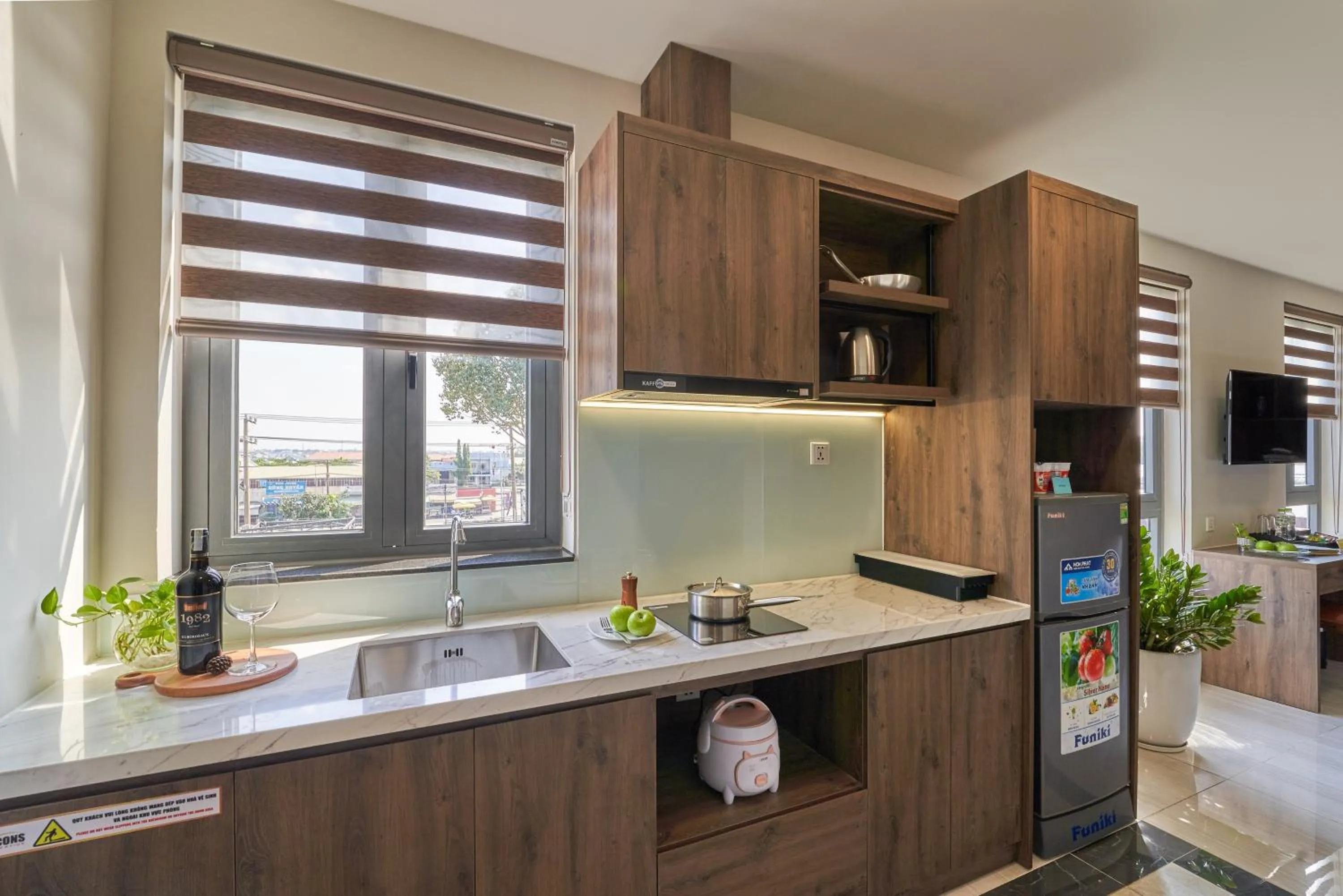 stove in Bcons PS Hotel and Apartment- Newly Opened Hotel