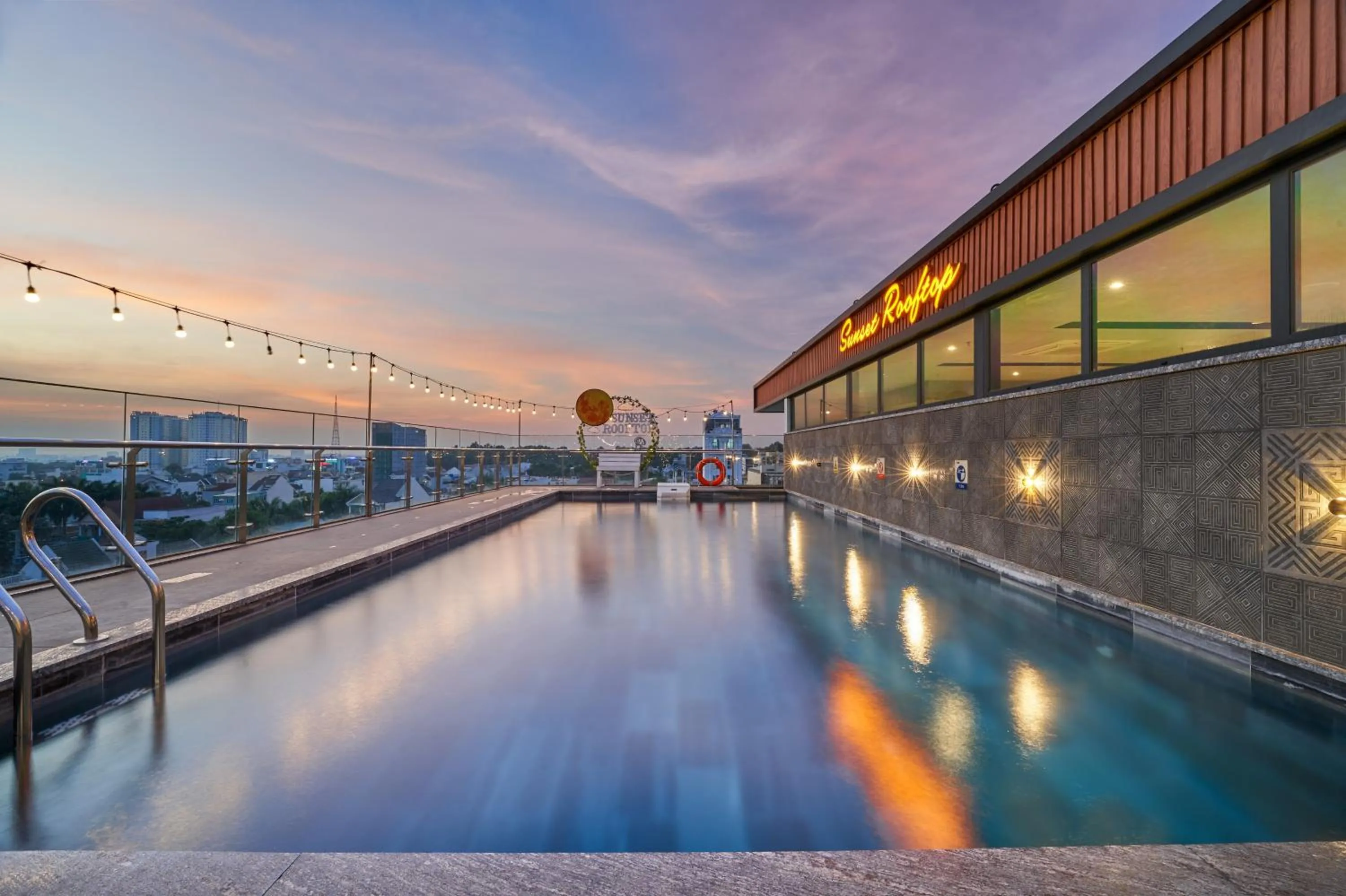 Swimming pool in Bcons PS Hotel and Apartment- Newly Opened Hotel