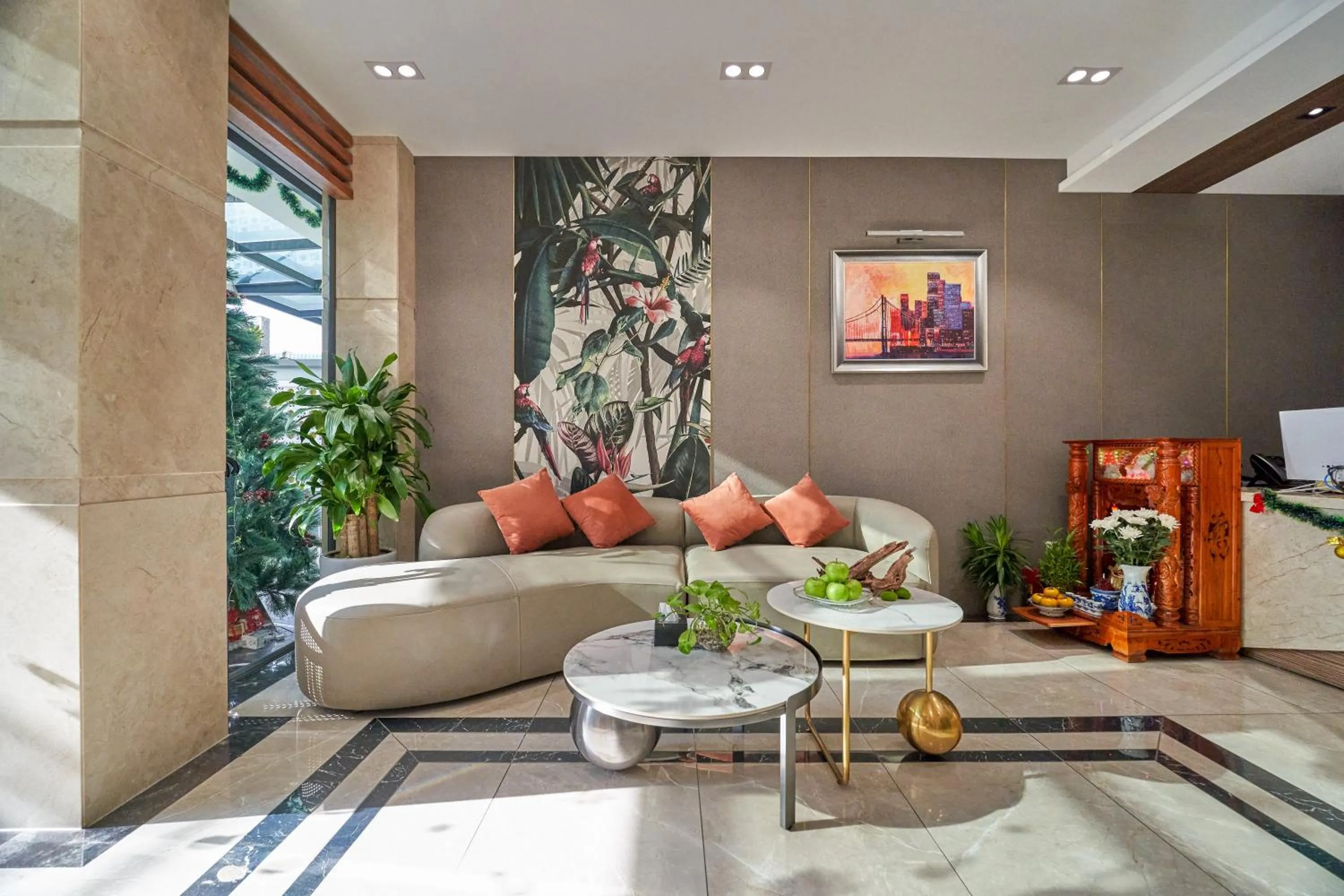 Lobby or reception in Bcons PS Hotel and Apartment- Newly Opened Hotel