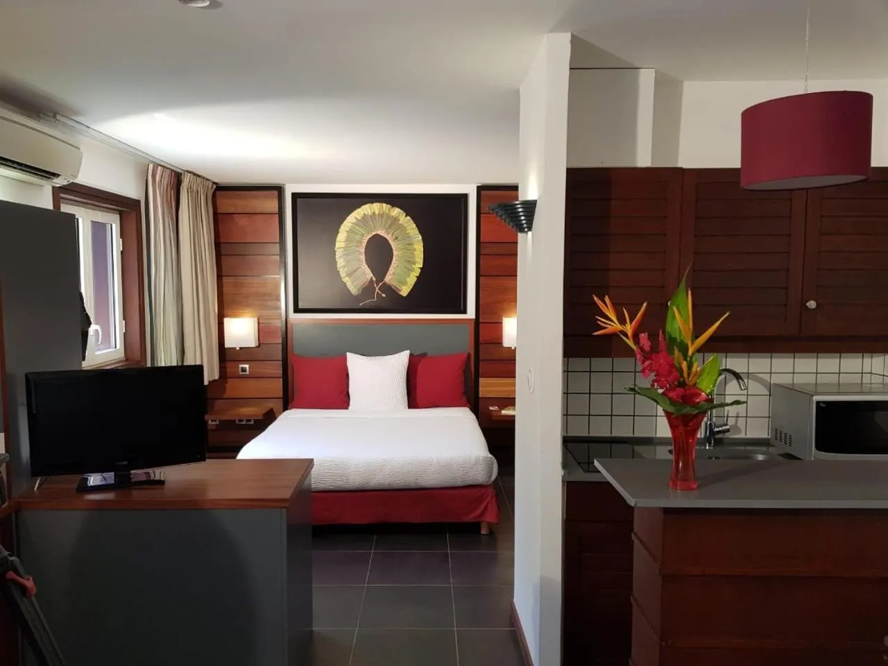 Bed in Hotel Mercure Kourou Ariatel