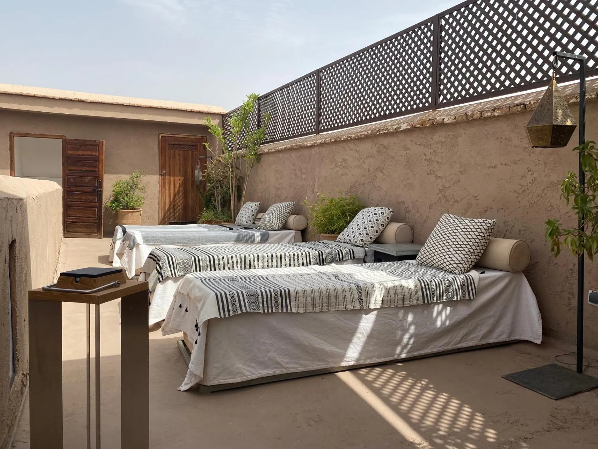 Patio, Bed in Riad Djebel