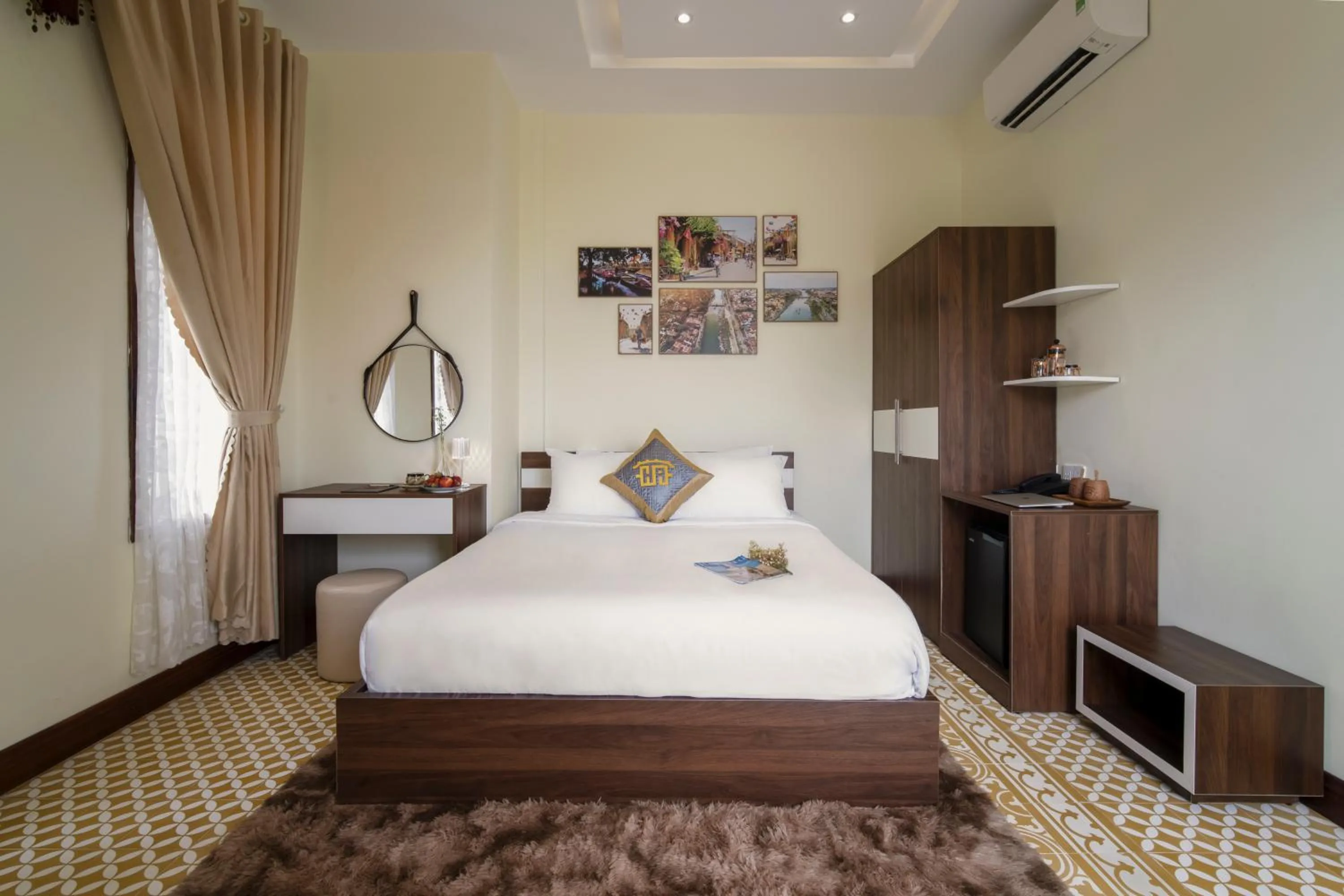 Bed in Hawal Boutique Villa Hoi An