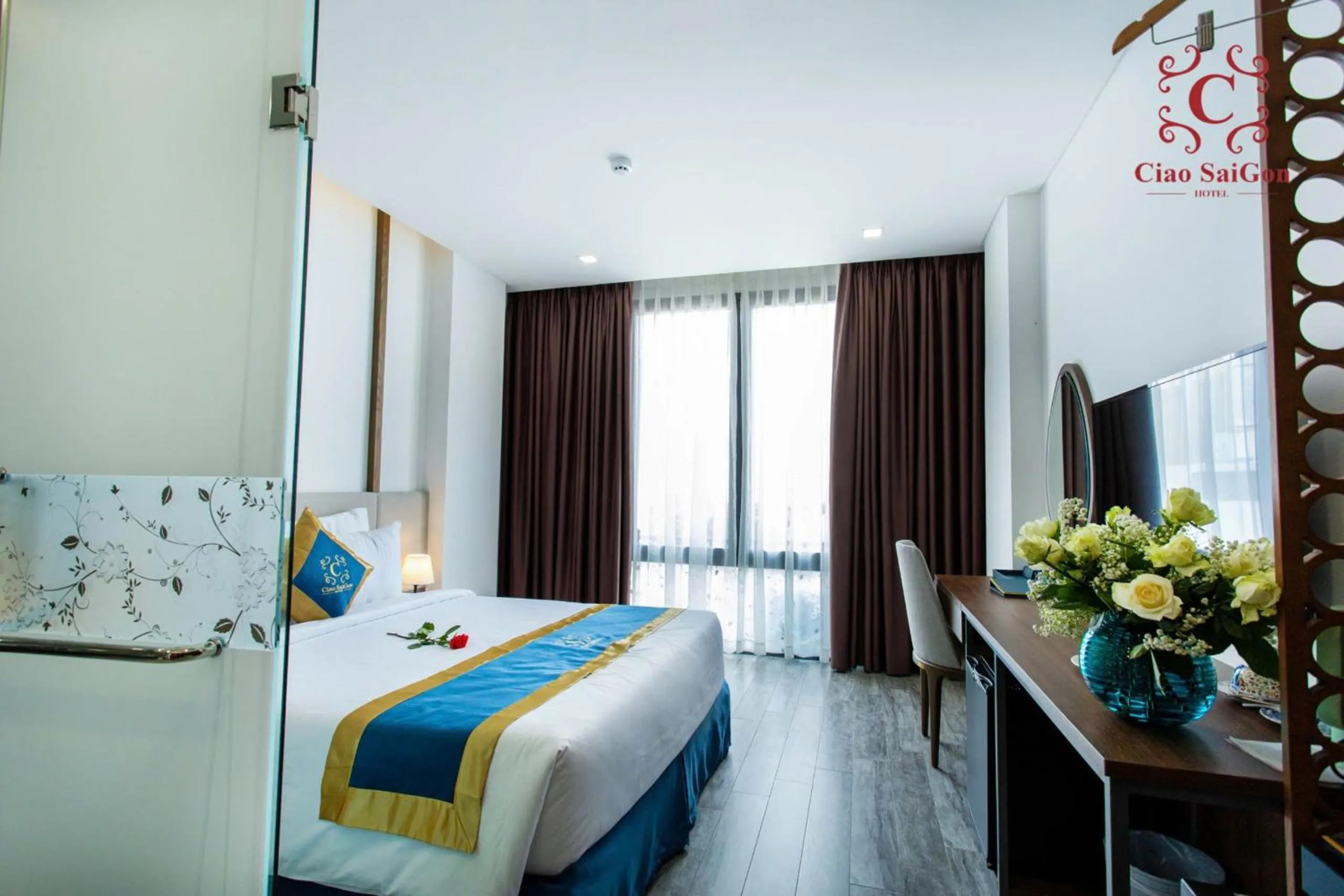 Photo of the whole room, Bed in Ciao Saigon 2 Hotel