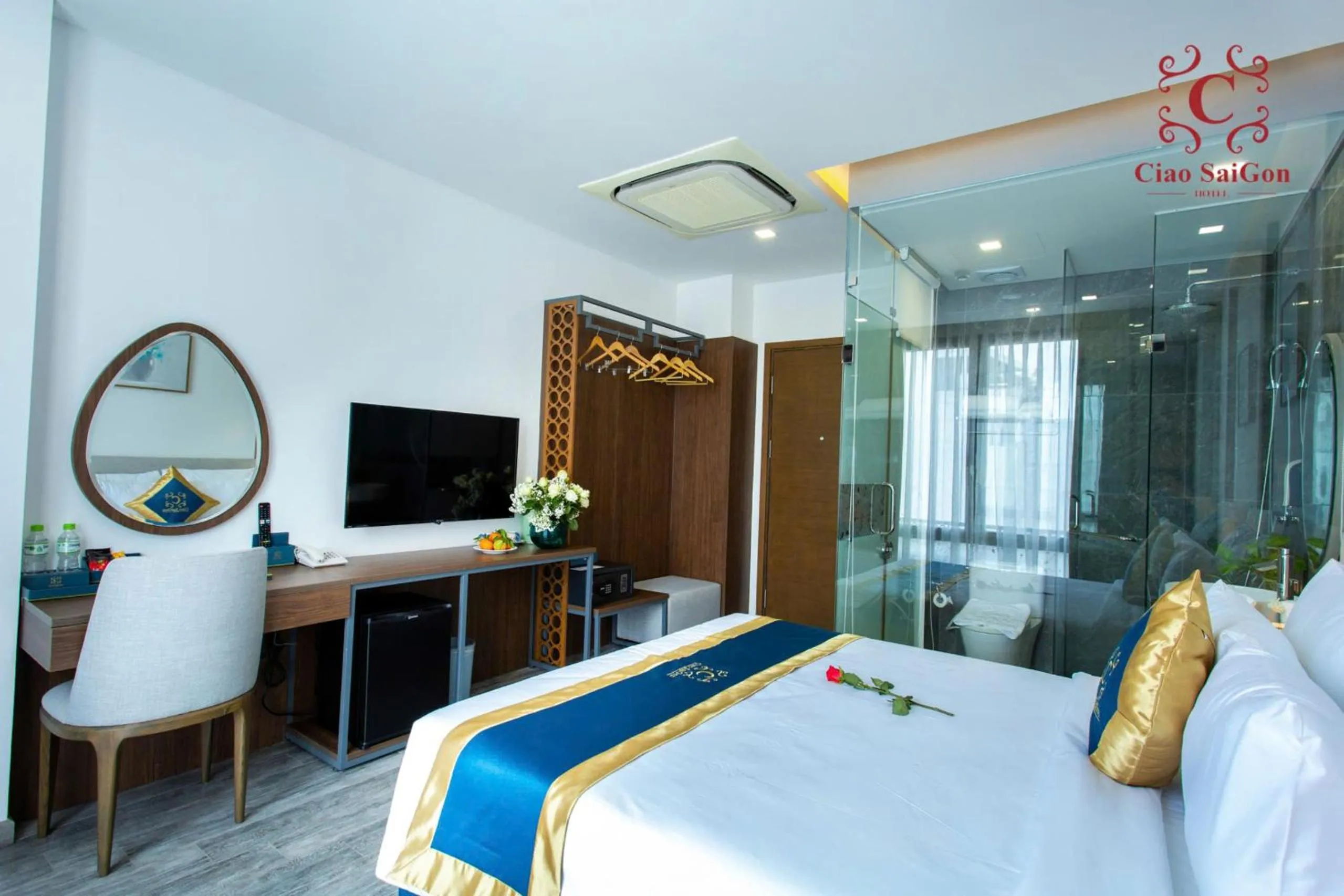 Bed in Ciao Saigon 2 Hotel