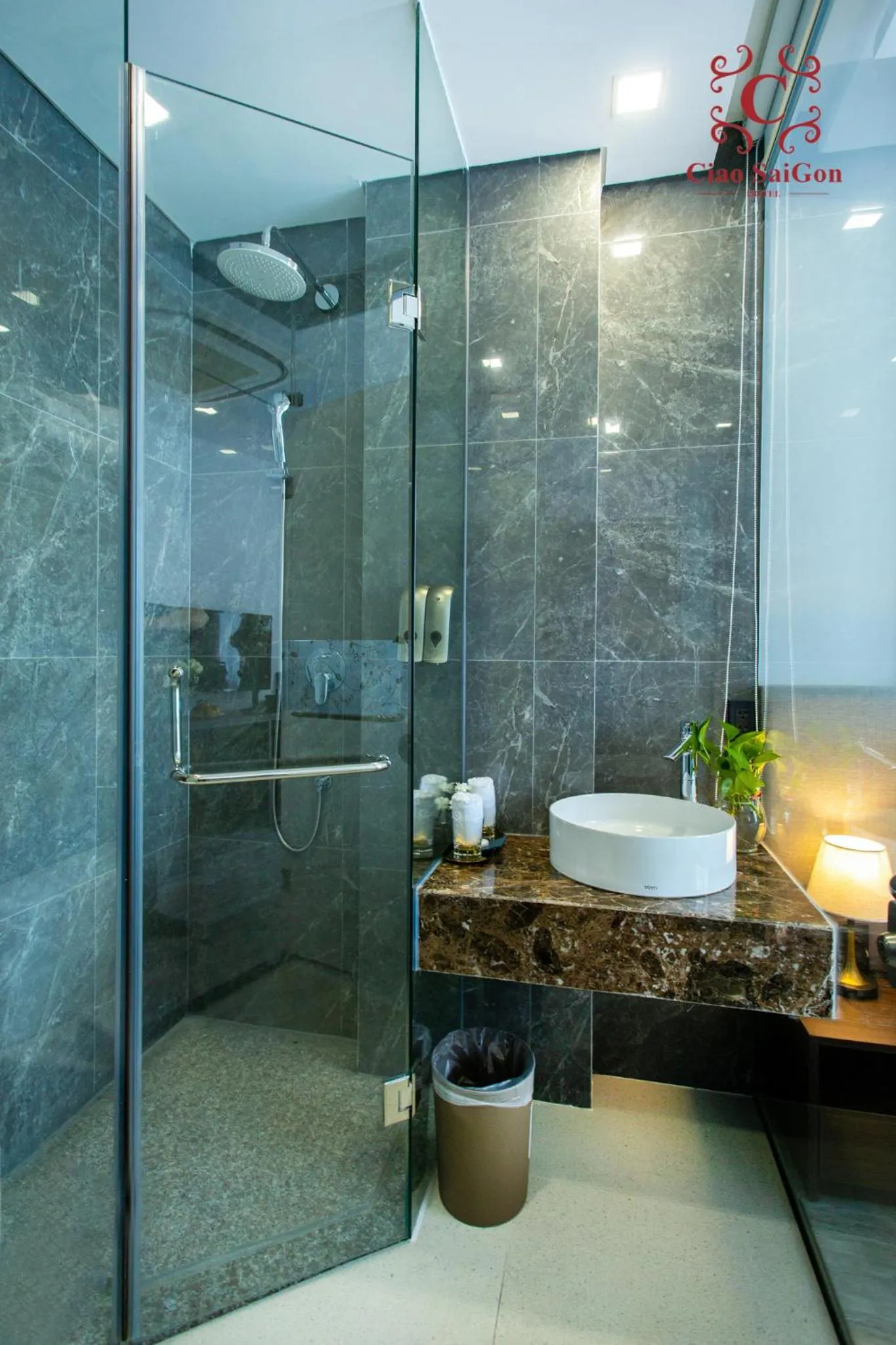 Shower in Ciao Saigon 2 Hotel