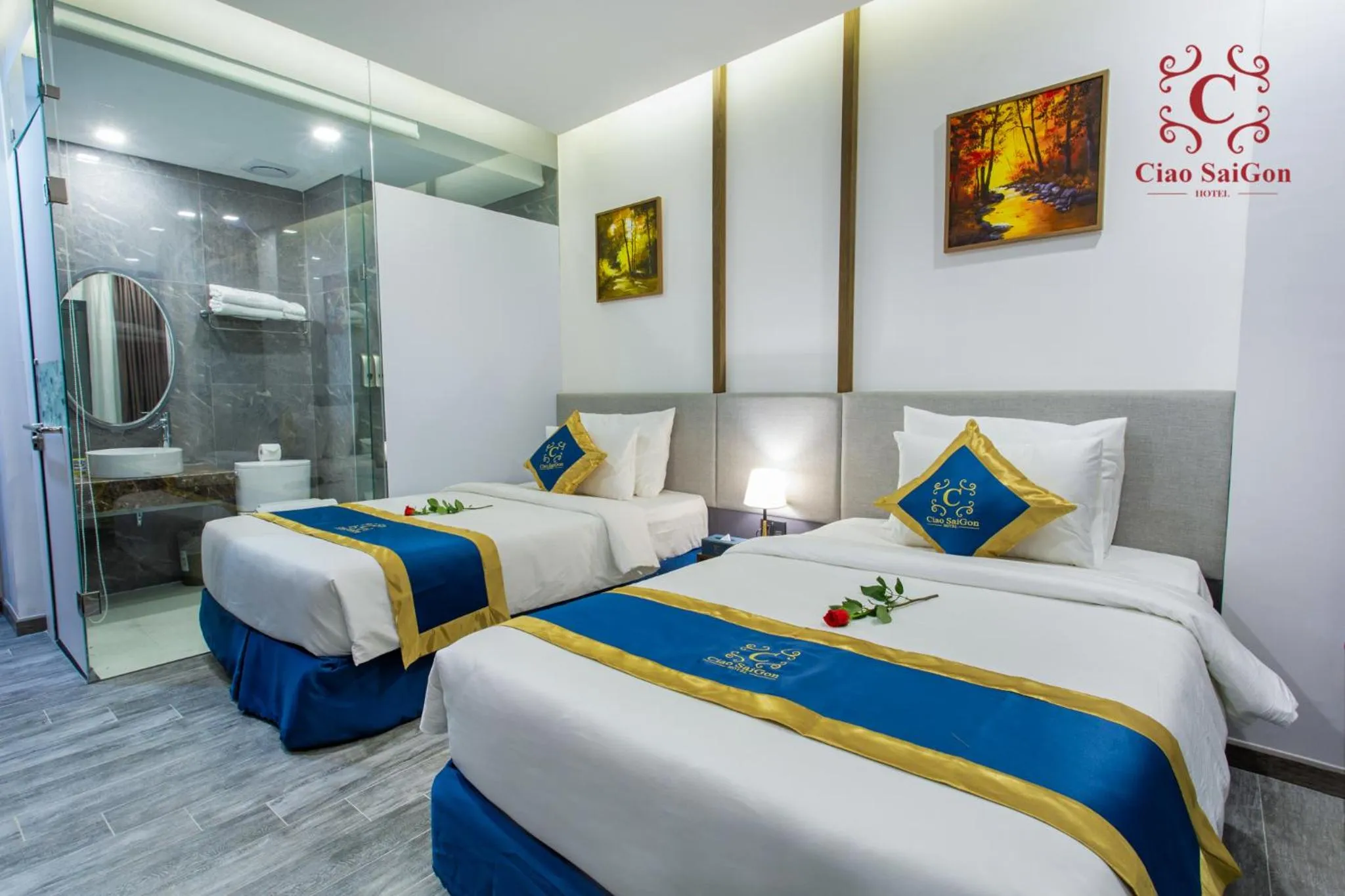 Photo of the whole room, Bed in Ciao Saigon 2 Hotel