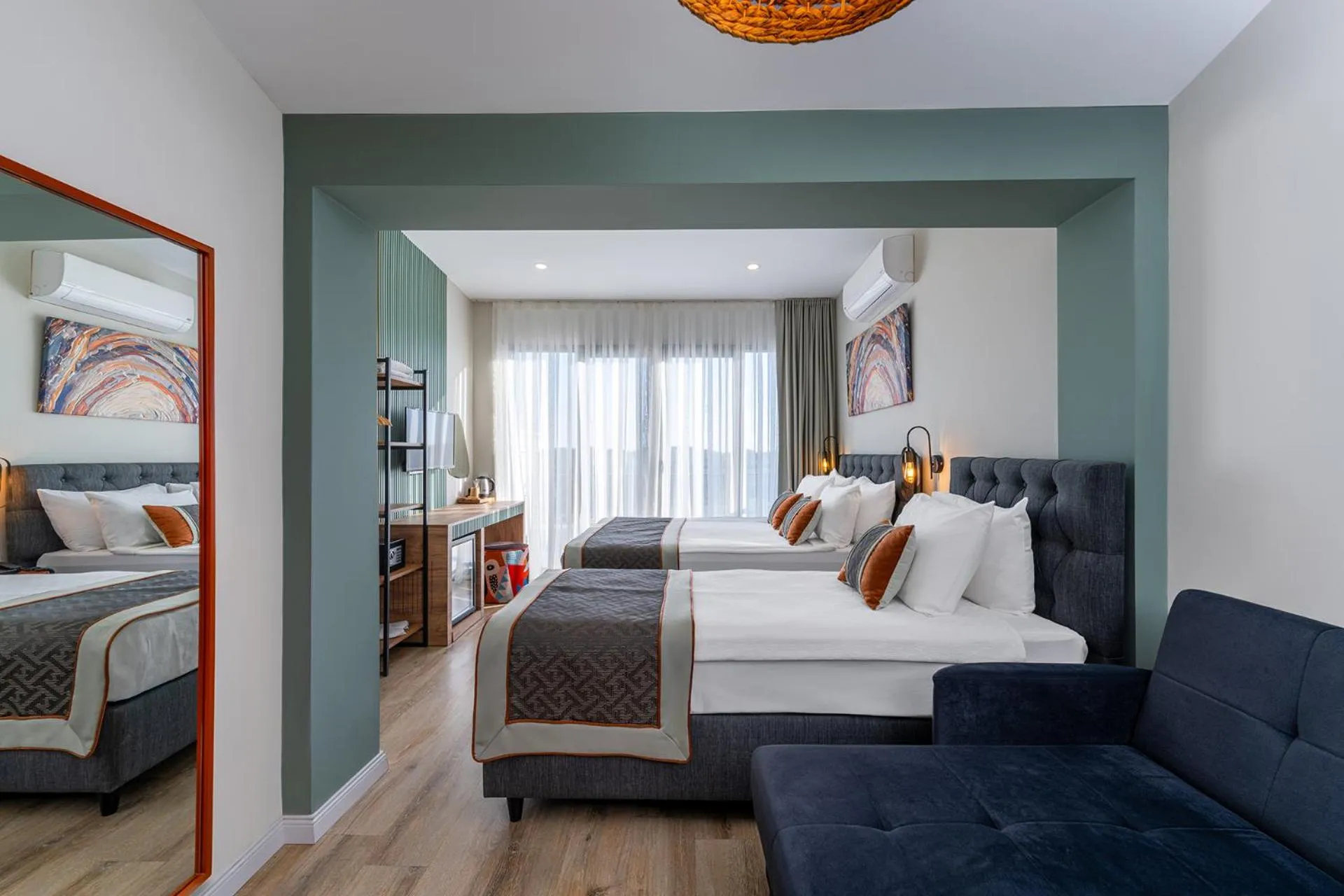 Bed in Echinus Lara Hotel