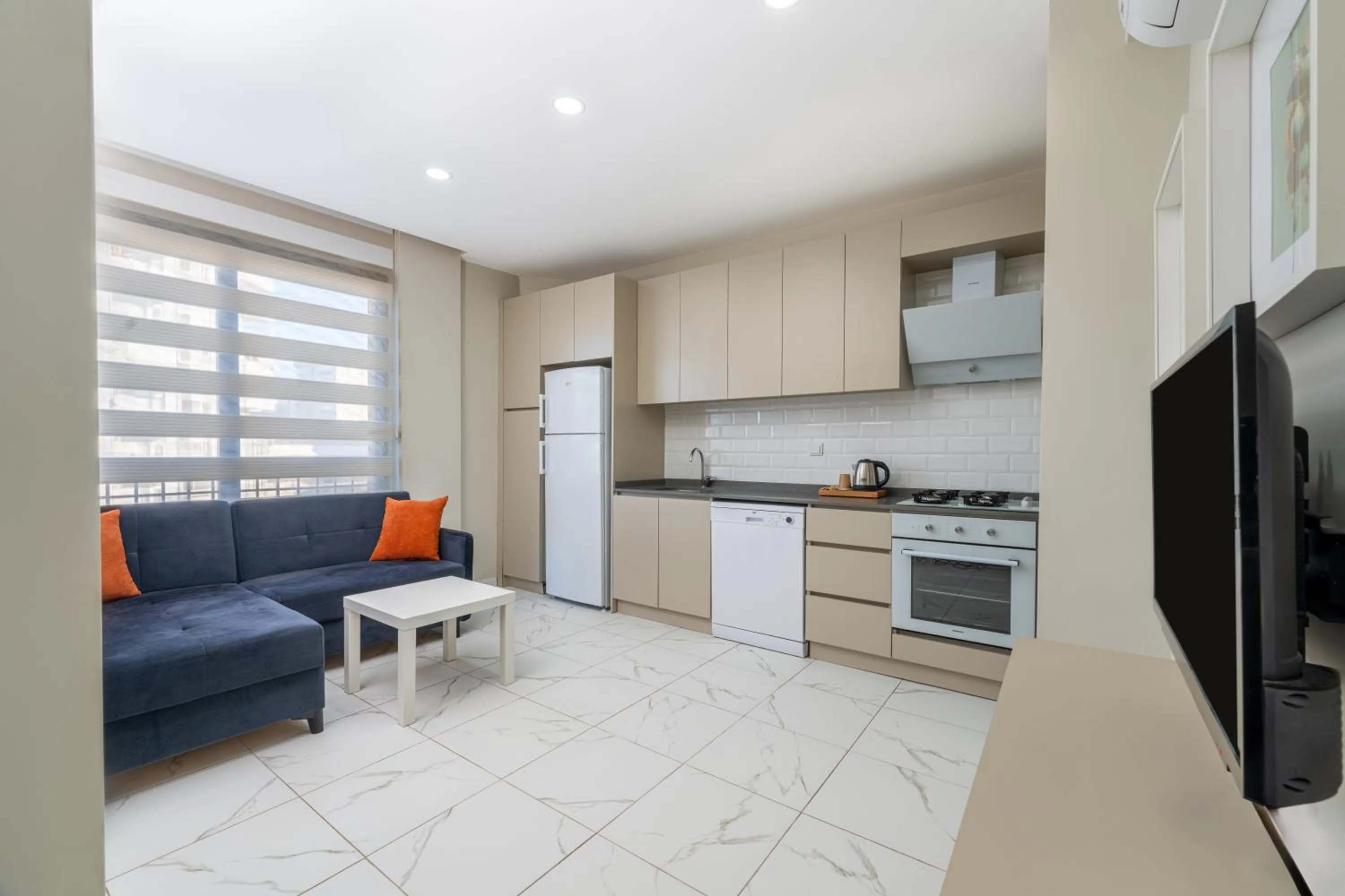 Kitchen or kitchenette in Echinus Lara Hotel