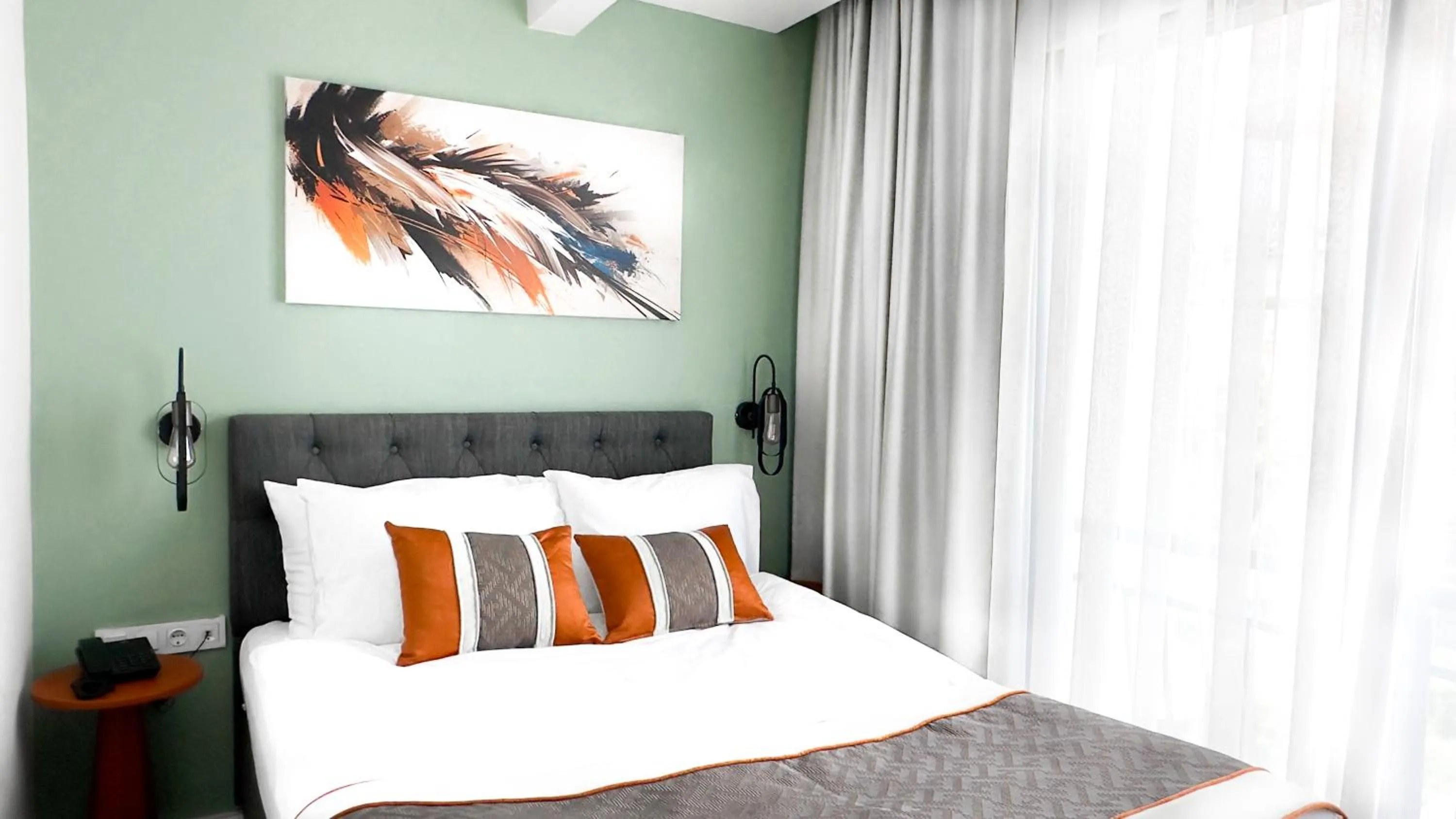 Bed in Echinus Lara Hotel