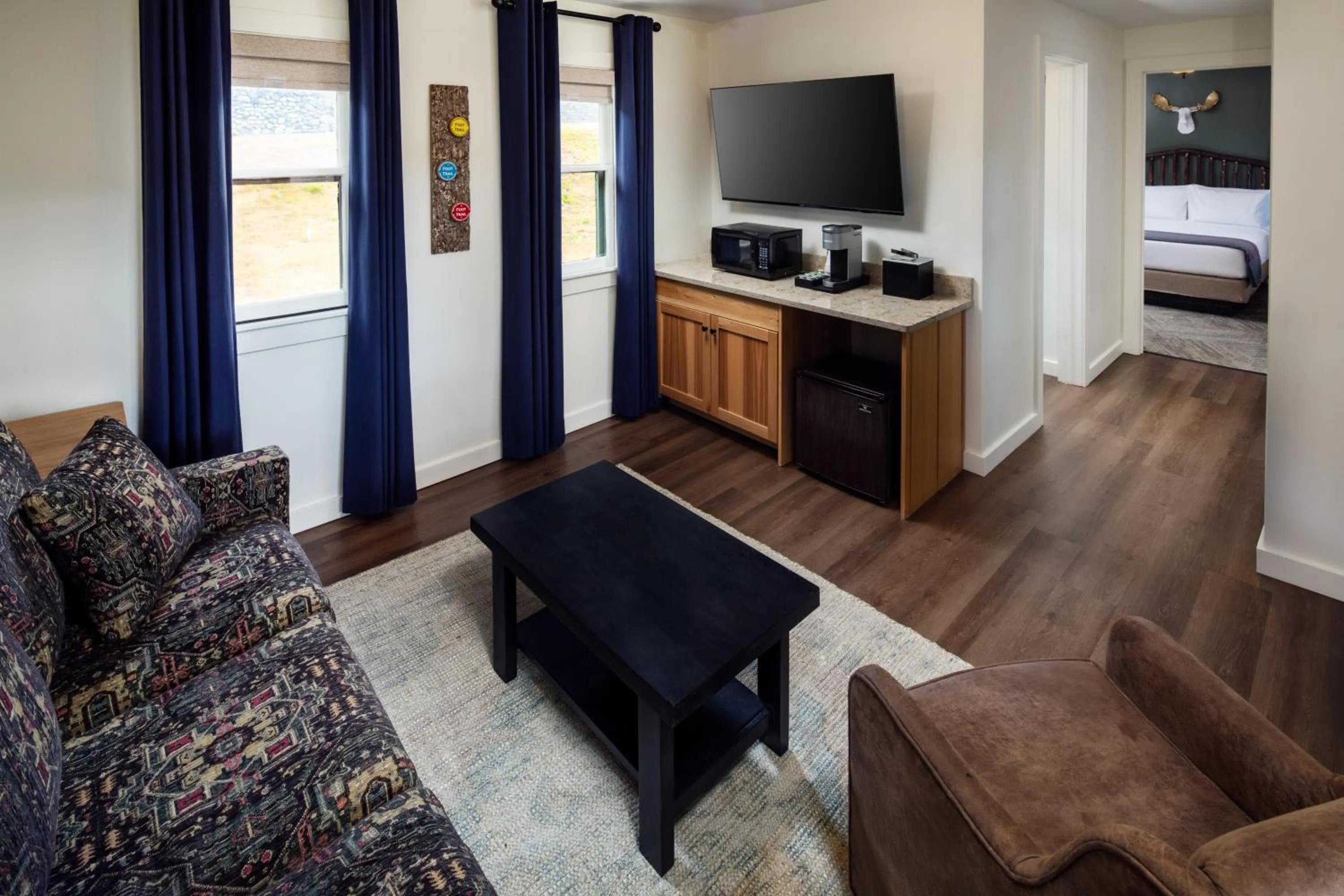 Living room in Lodge at Schroon Lake