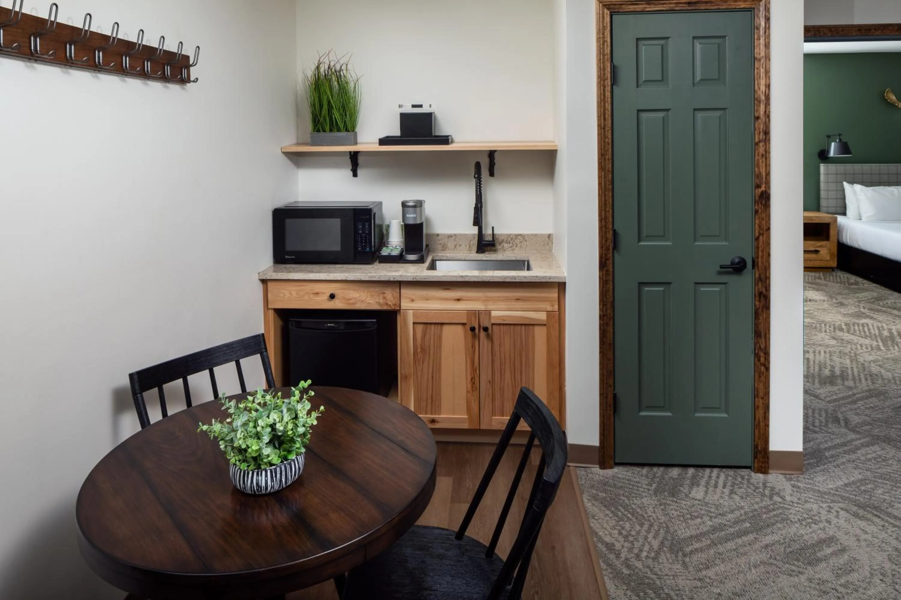 Kitchen or kitchenette in Lodge at Schroon Lake