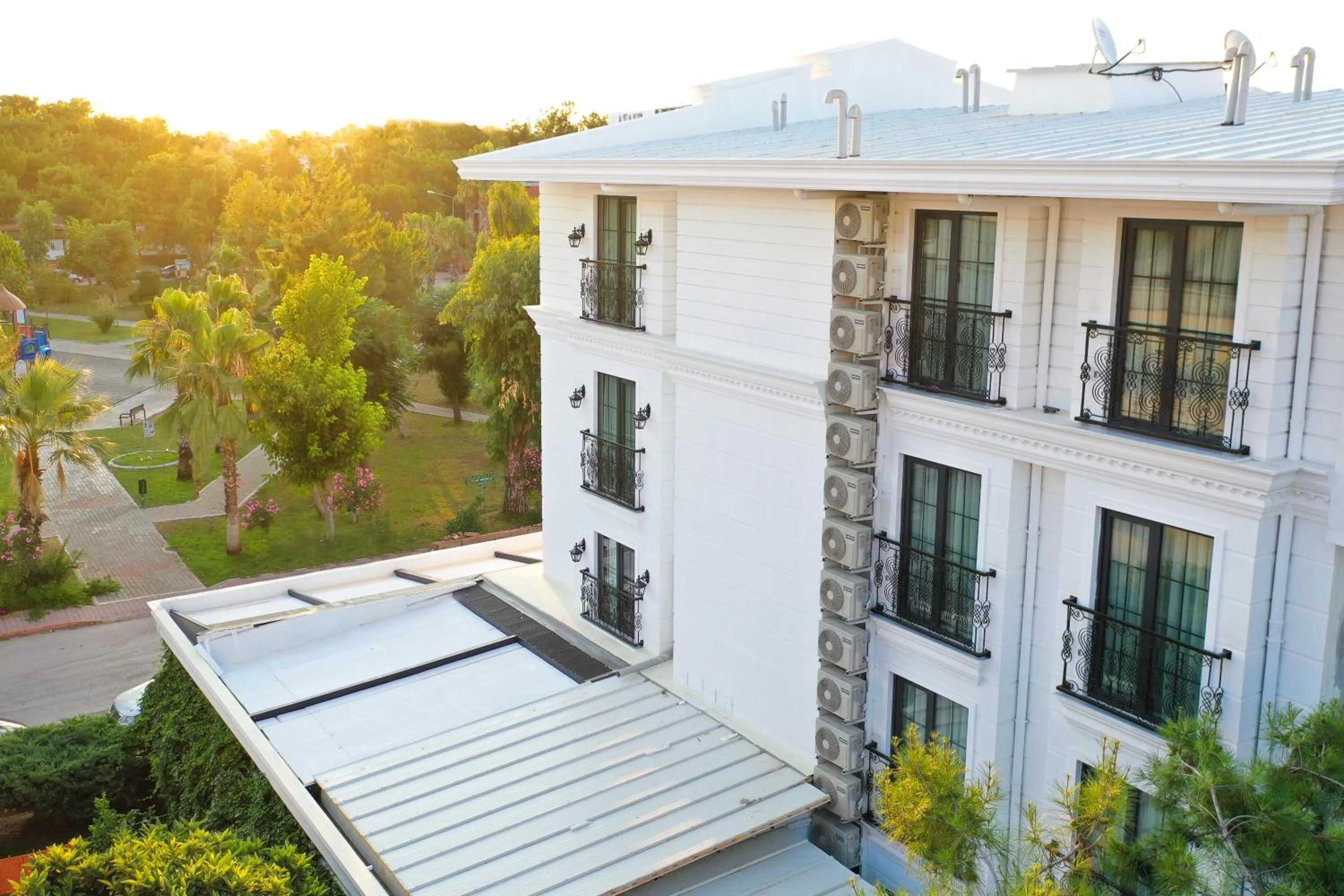Quiet street view in Perast City Hotel