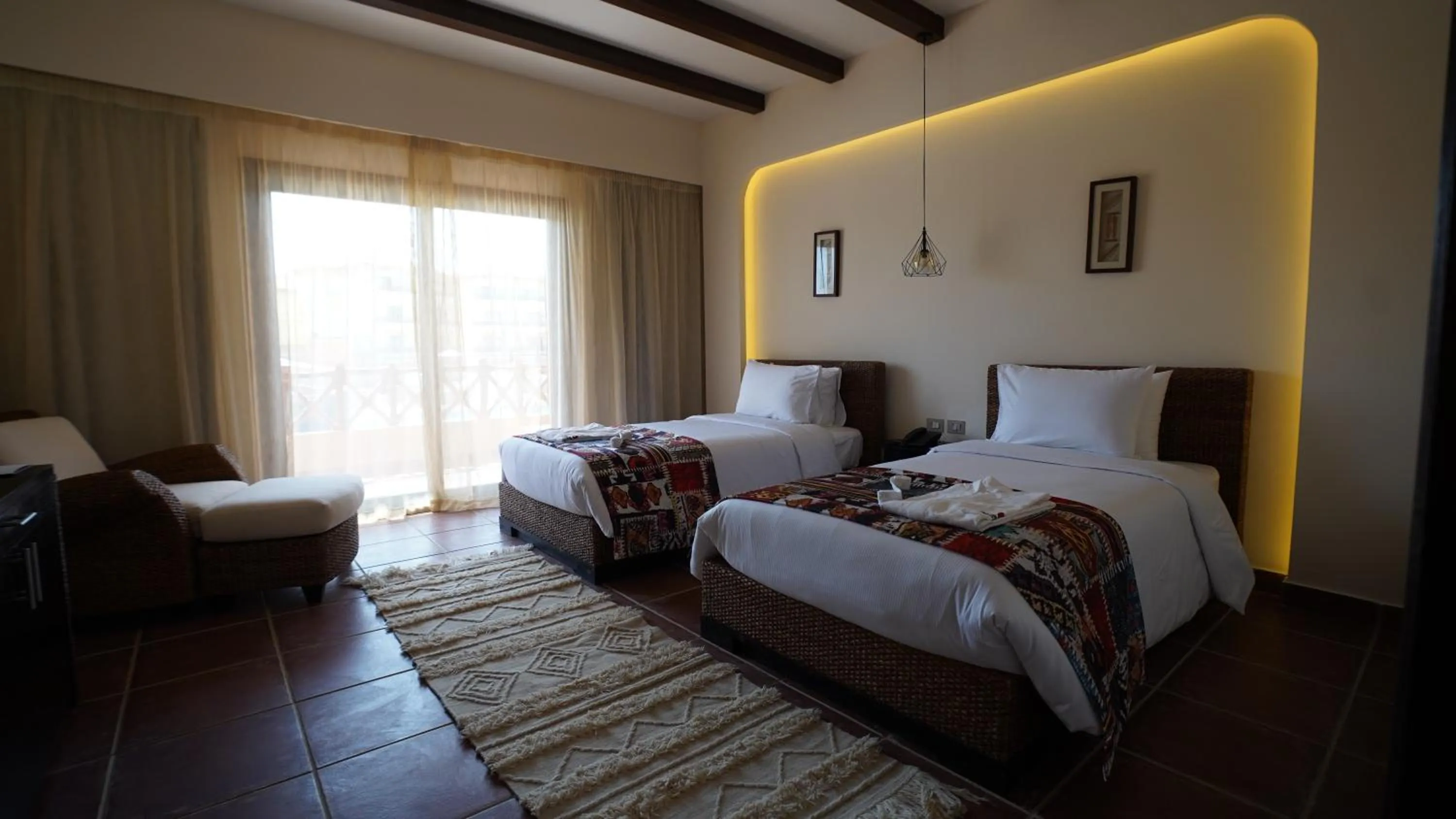 Bedroom, Bed in Amarina Jannah Resort & Aqua Park Marsa Alam