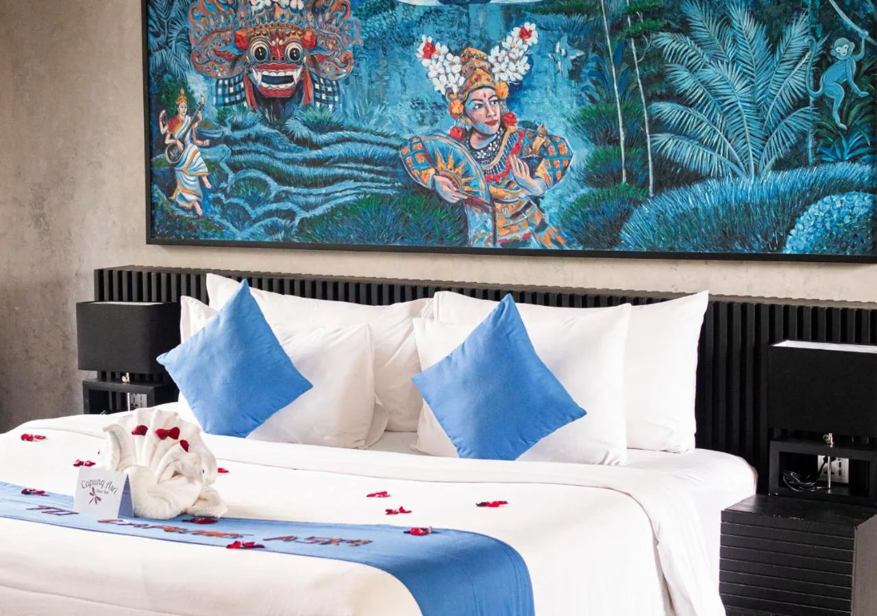 Bed in Capung Asri Eco Luxury Resort with Private Pool Villas