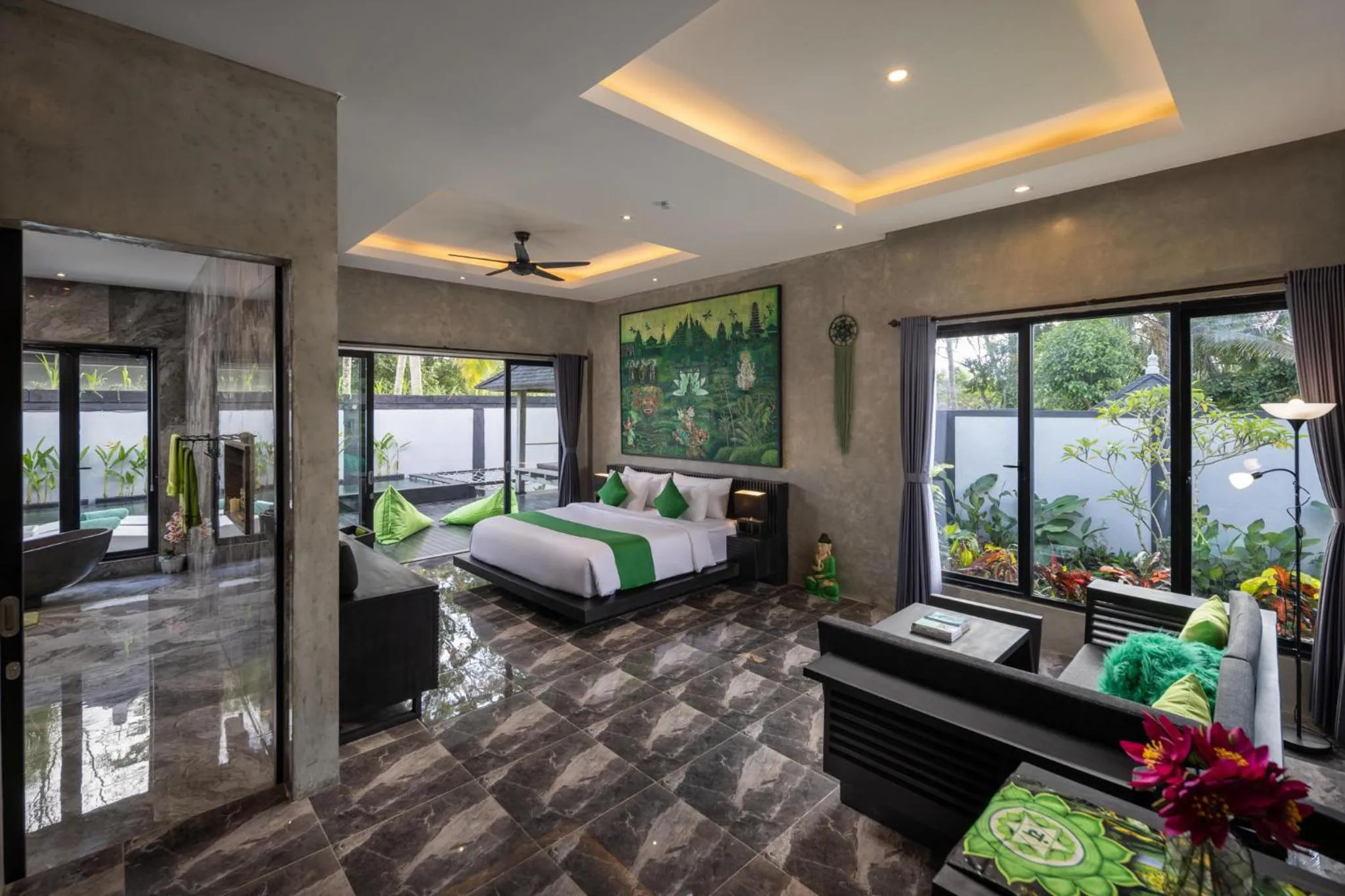 Photo of the whole room, Bed in Capung Asri Eco Luxury Resort with Private Pool Villas
