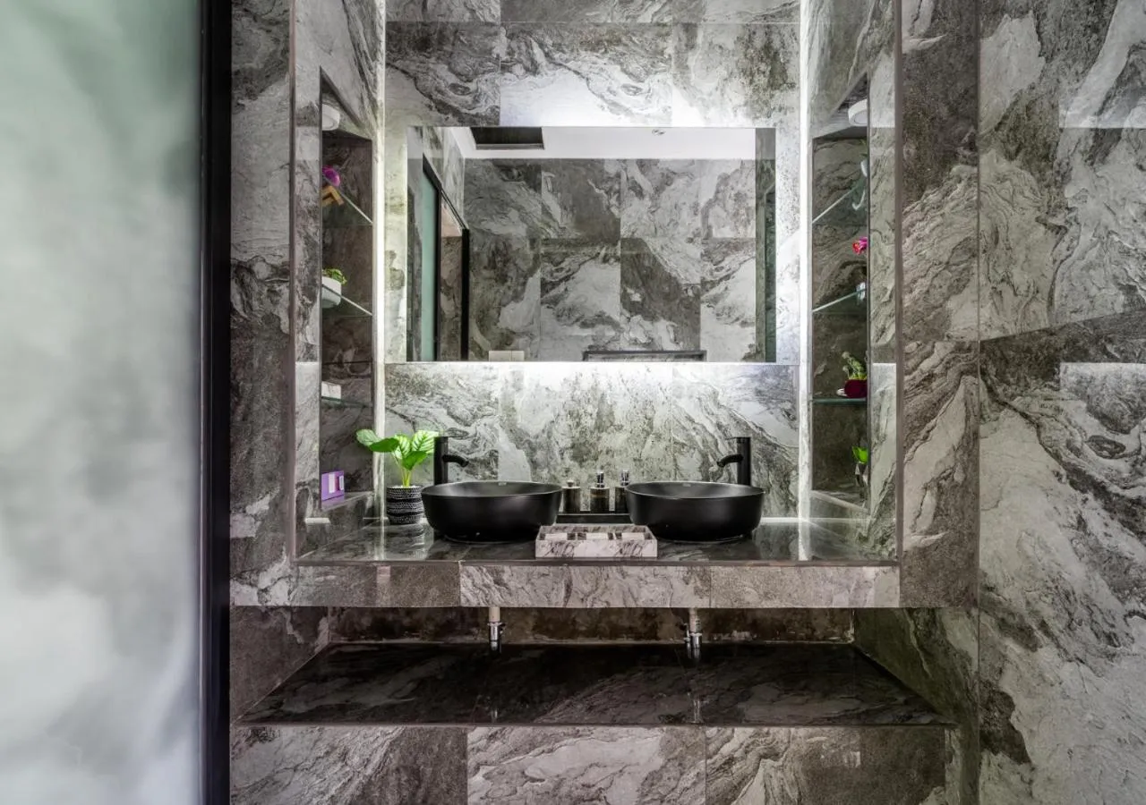 Bathroom in Capung Asri Eco Luxury Resort with Private Pool Villas