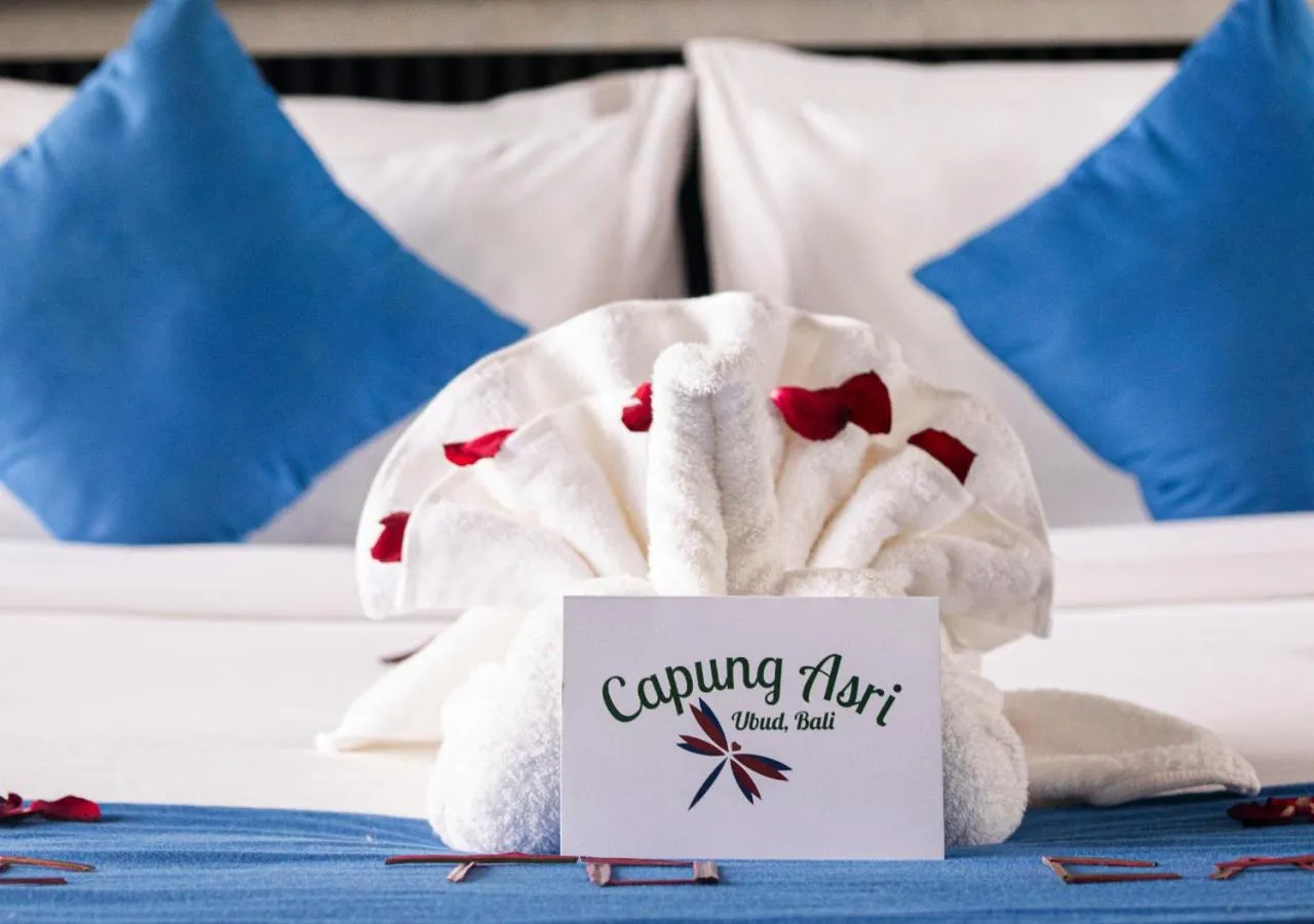 Bed in Capung Asri Eco Luxury Resort with Private Pool Villas