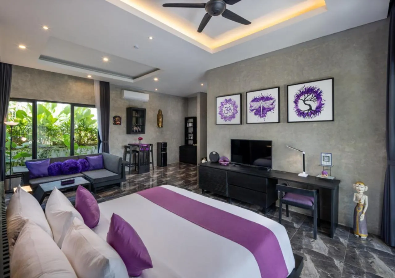 Bed in Capung Asri Eco Luxury Resort with Private Pool Villas